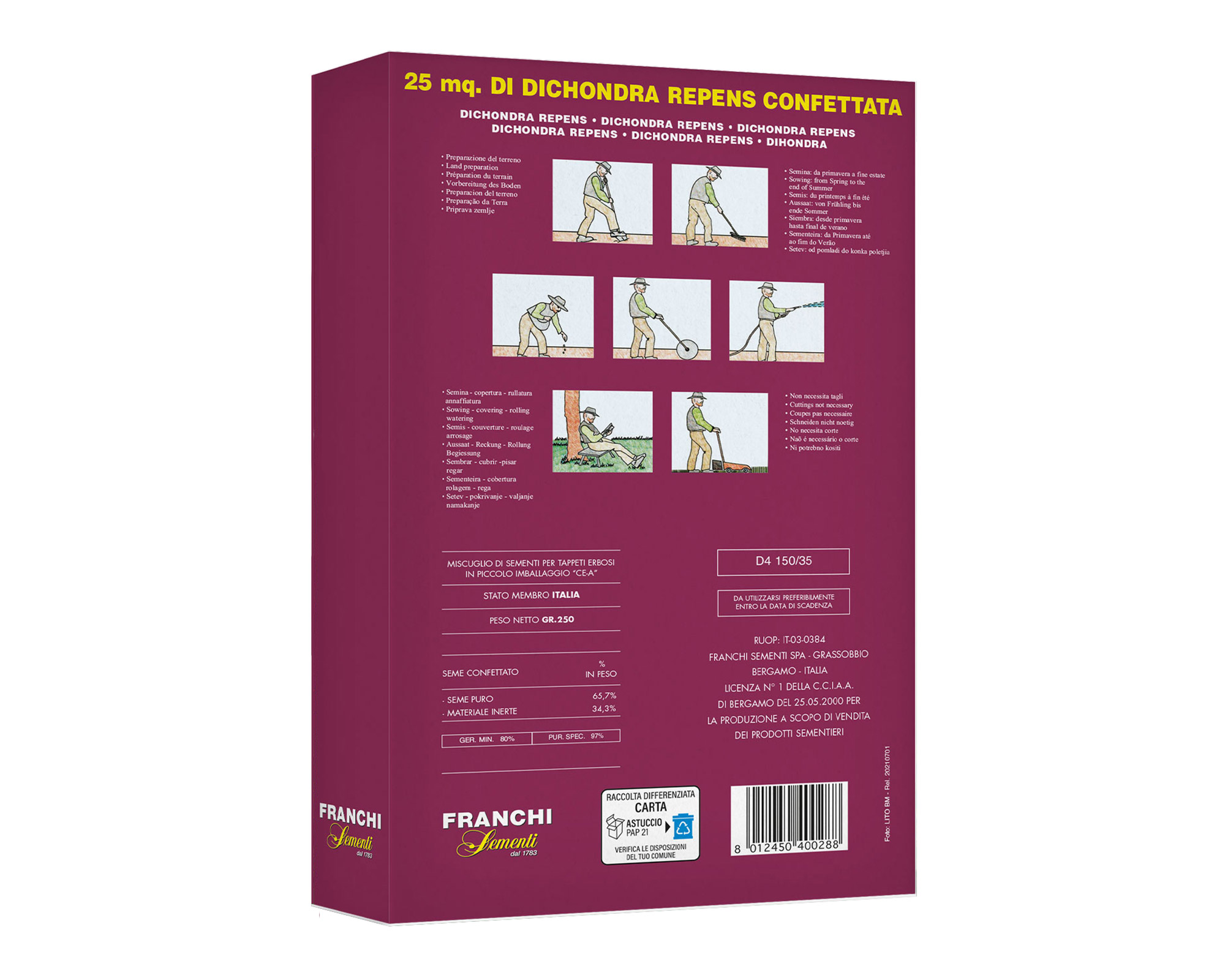 Semi di Dichondra Repens - Franchi sementi - immagine 2