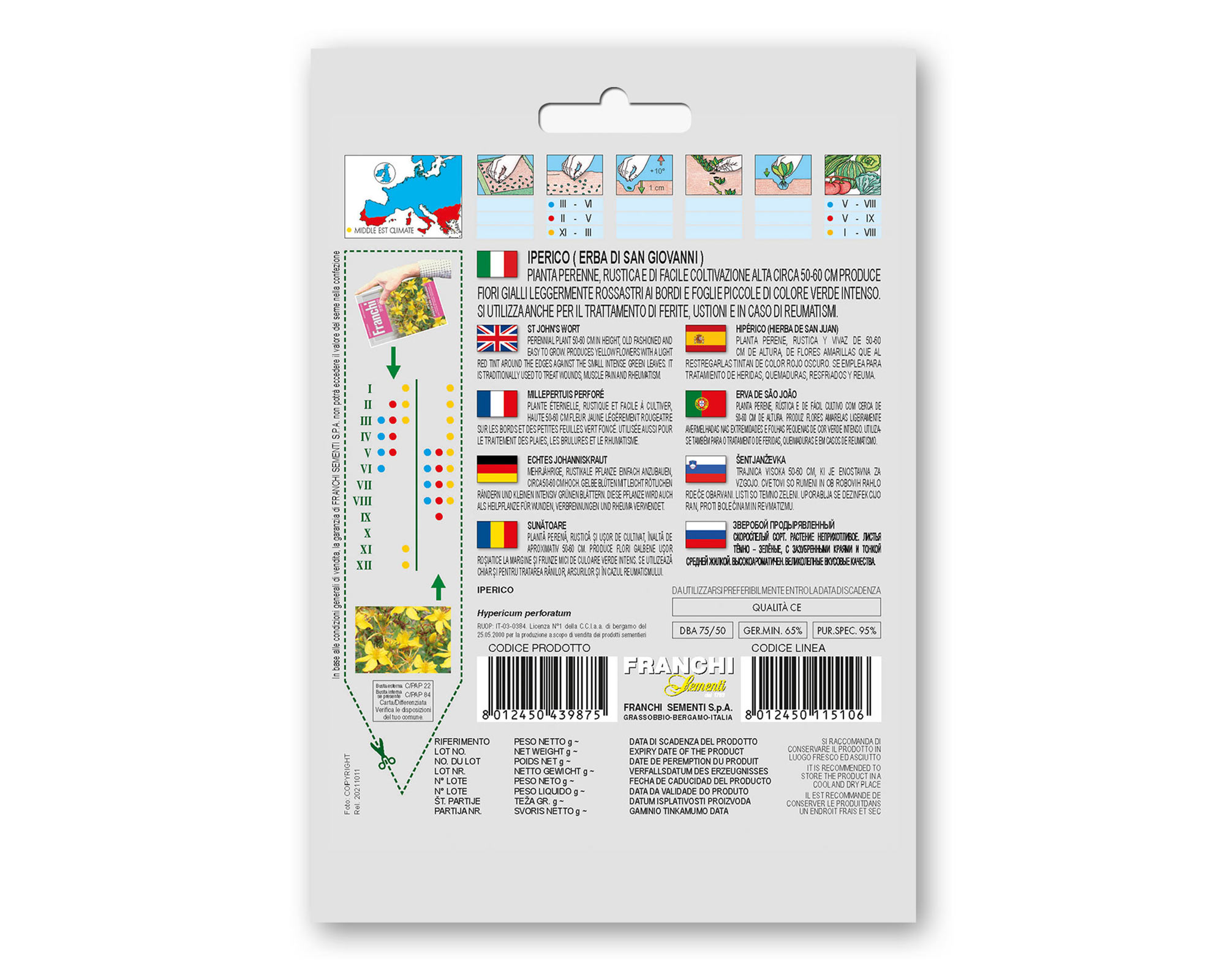 Semi di Iperico detto anche Erba di S. Giovanni - Franchi sementi - immagine 2