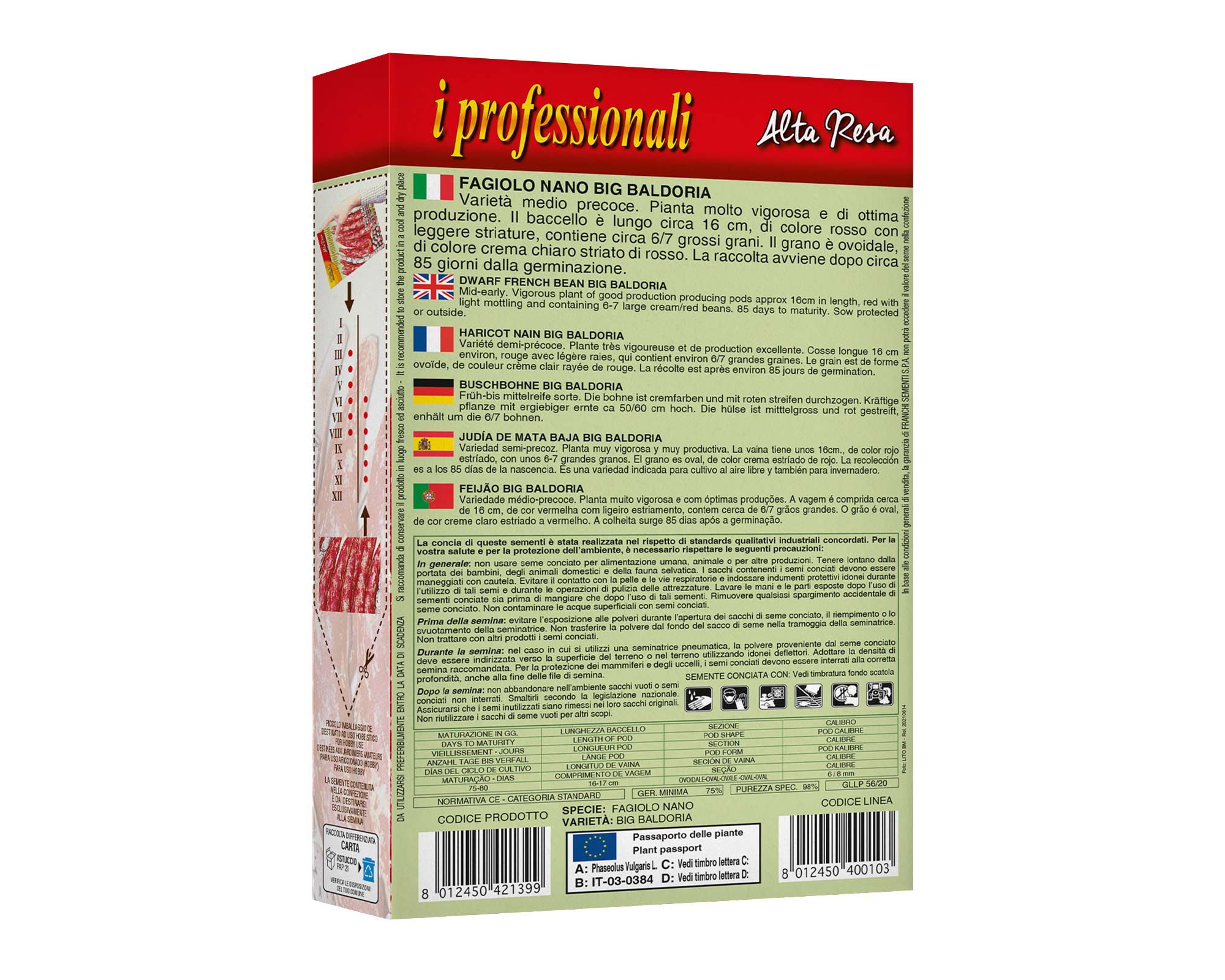 Semi di Fagiolo Nano Big Baldoria - Franchi sementi - immagine 2