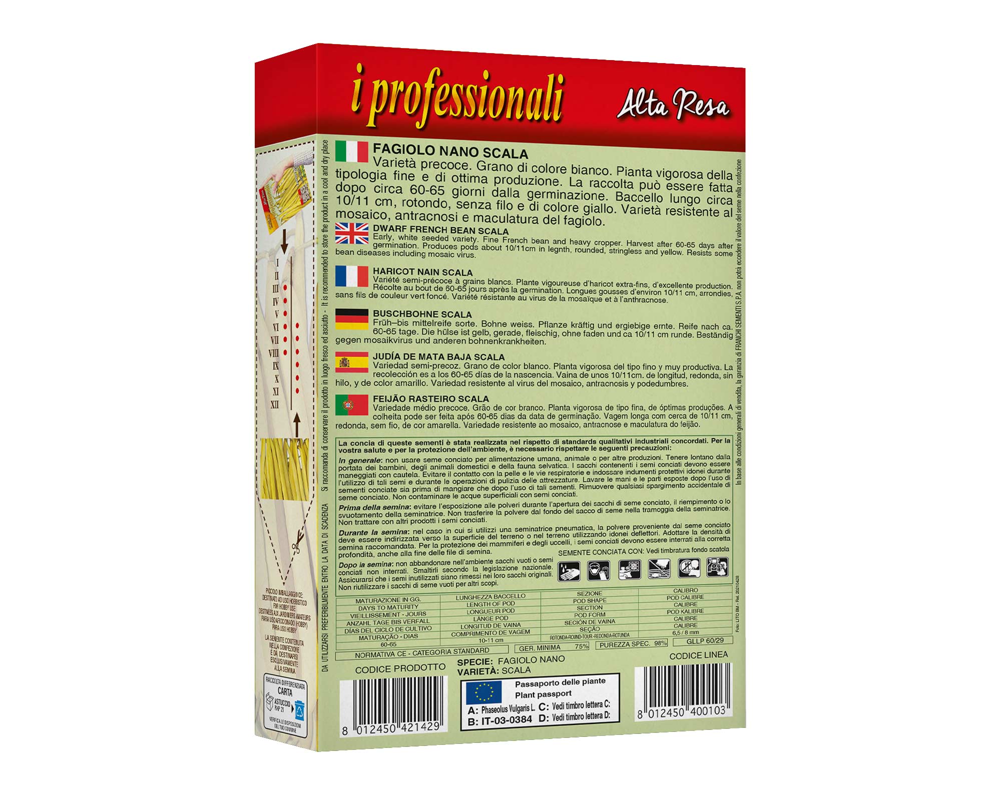 Semi di Fagiolo Nano Scala - Franchi sementi - immagine 2