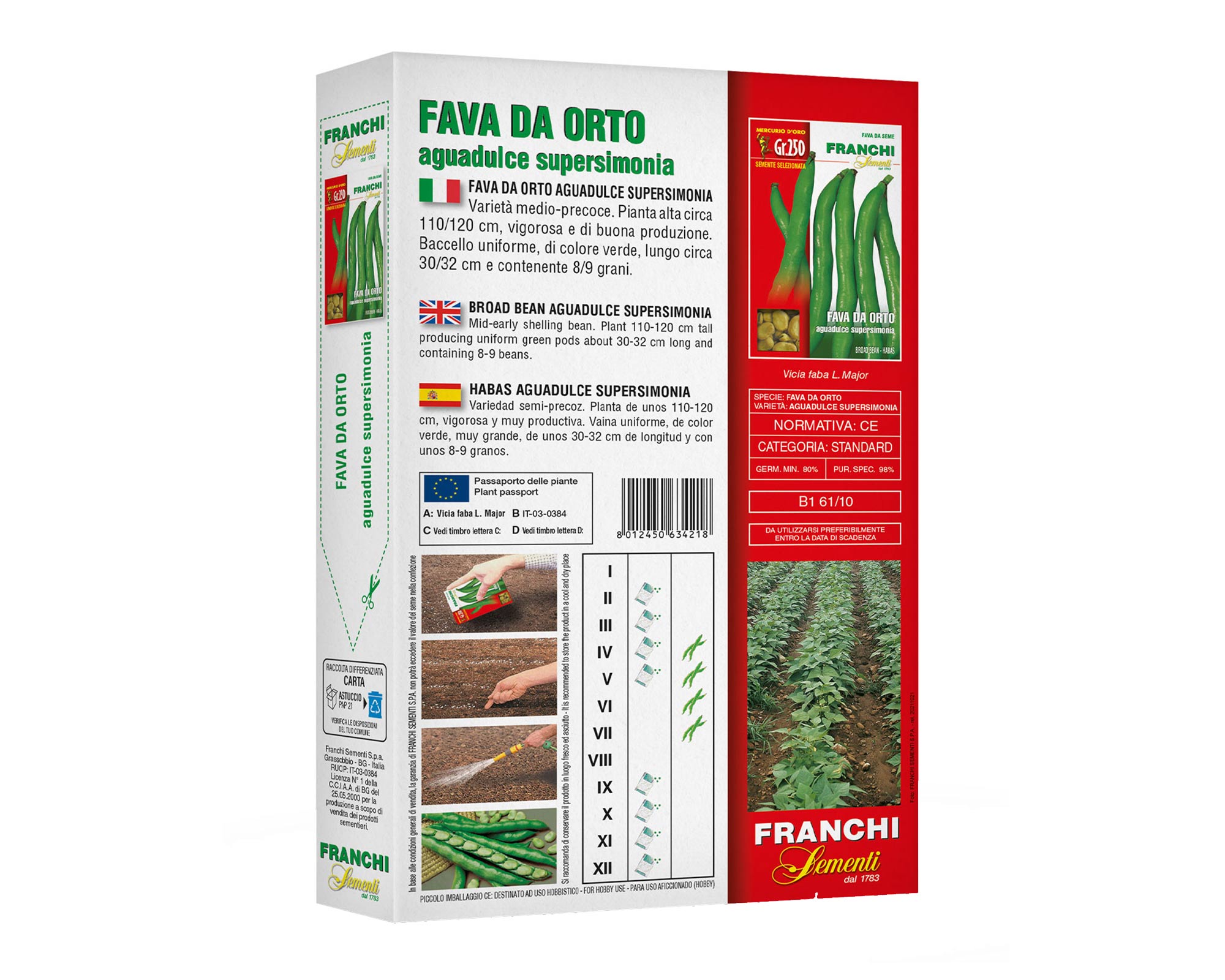 Semi di Fava da orto Aguadulce Supersimonia Mercurio - Franchi sementi - immagine 2