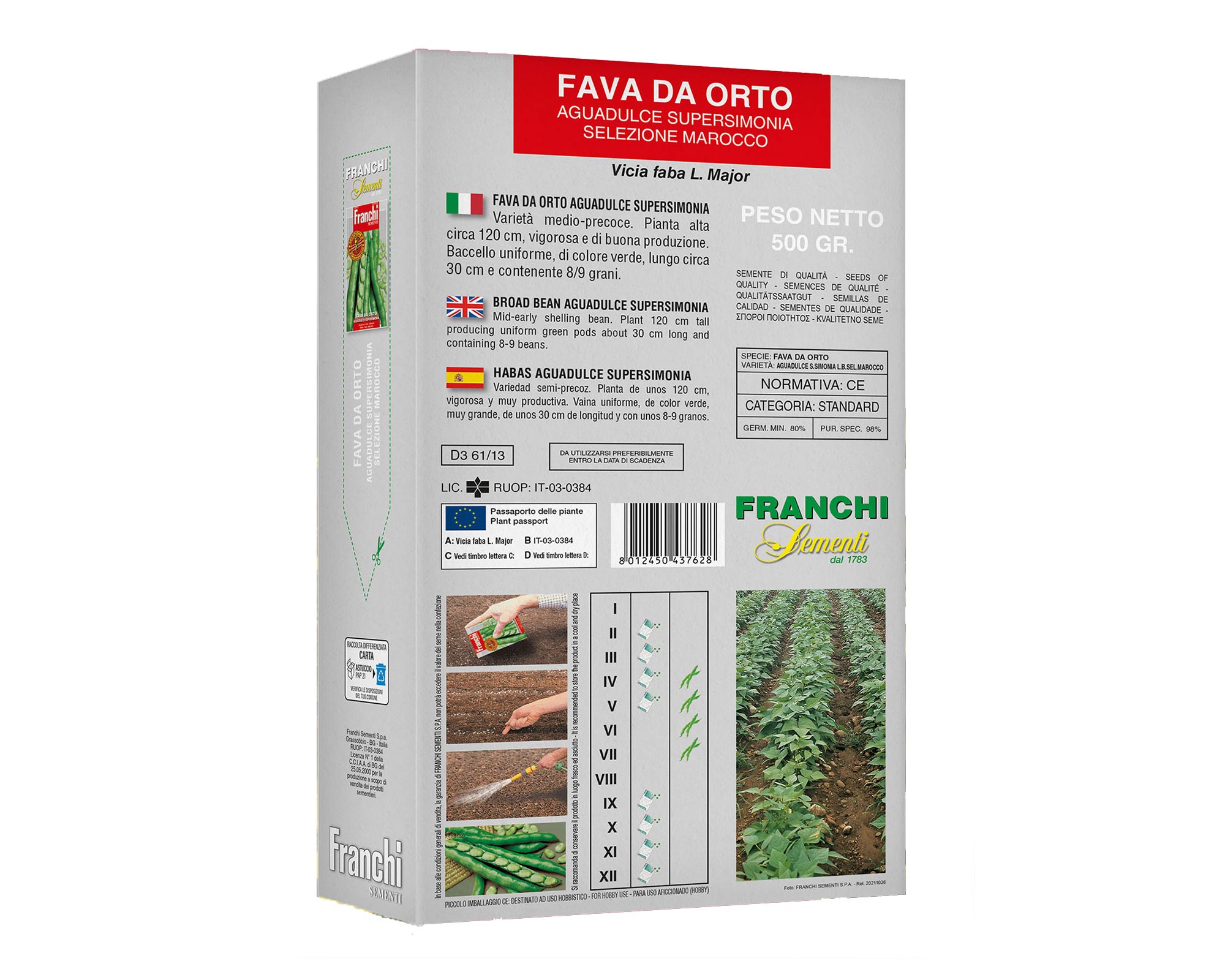 Semi di Fava da orto Aguadulce Supersimonia - Franchi sementi - immagine 2