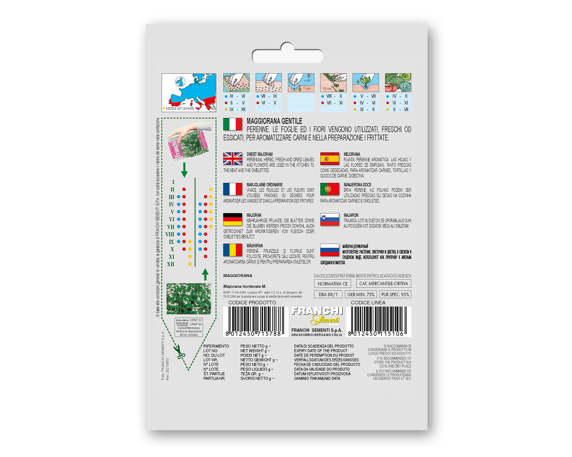 Semi di Maggiorana Gentile - Franchi sementi - immagine 2