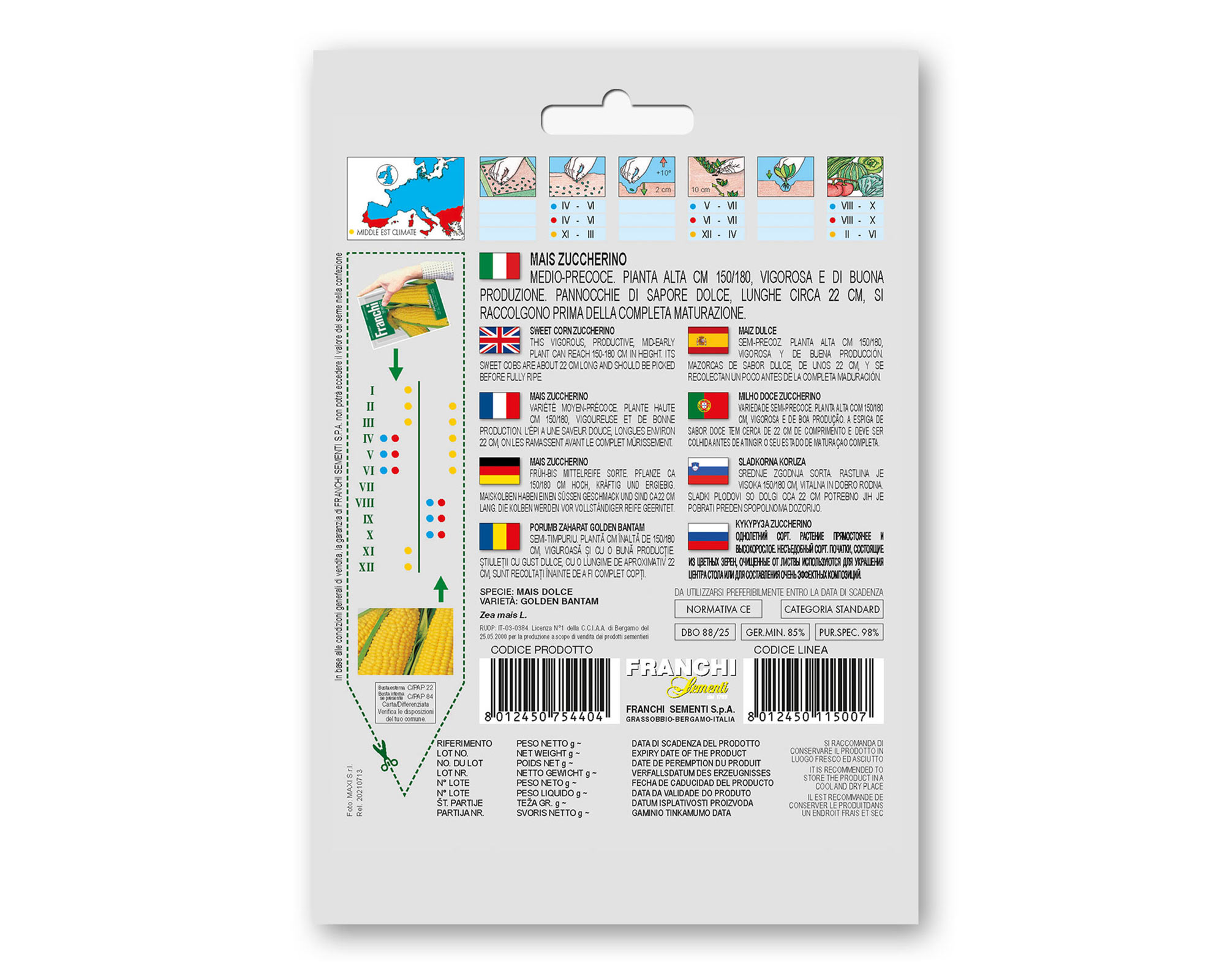 Semi di Mais Zuccherino - Franchi sementi - immagine 2