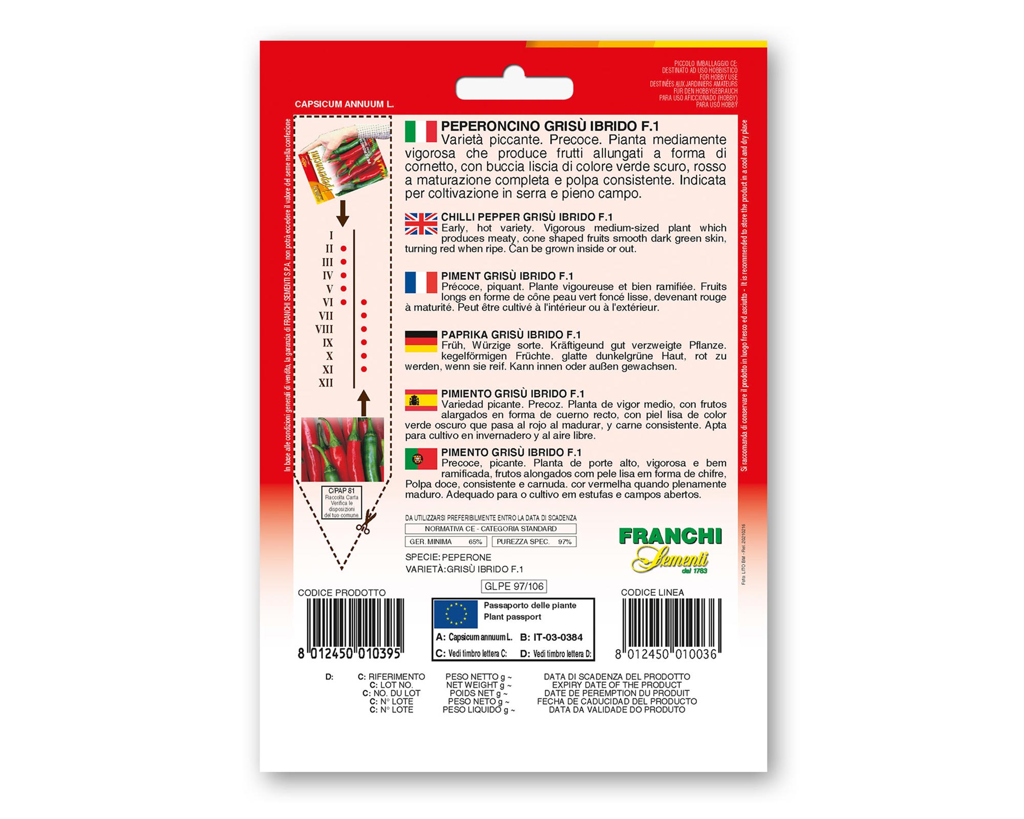 Semi di Peperoncino Grisù - Franchi sementi - immagine 2