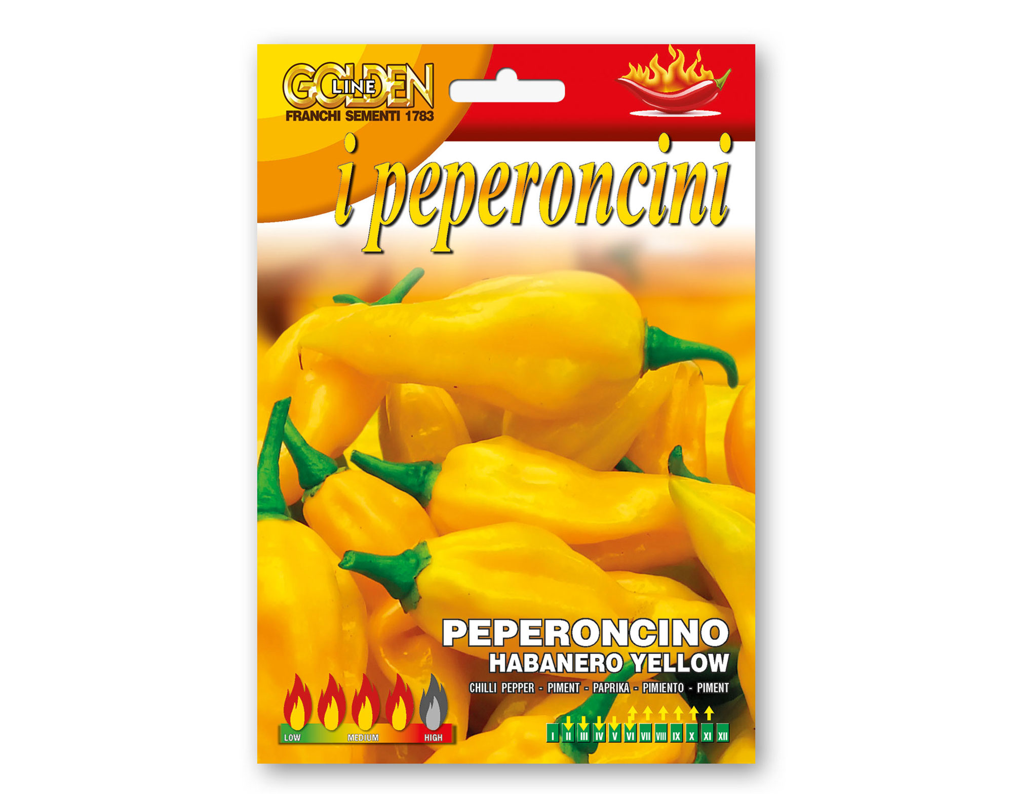 Semi di Peperoncino Habanero Yellow - Franchi sementi
