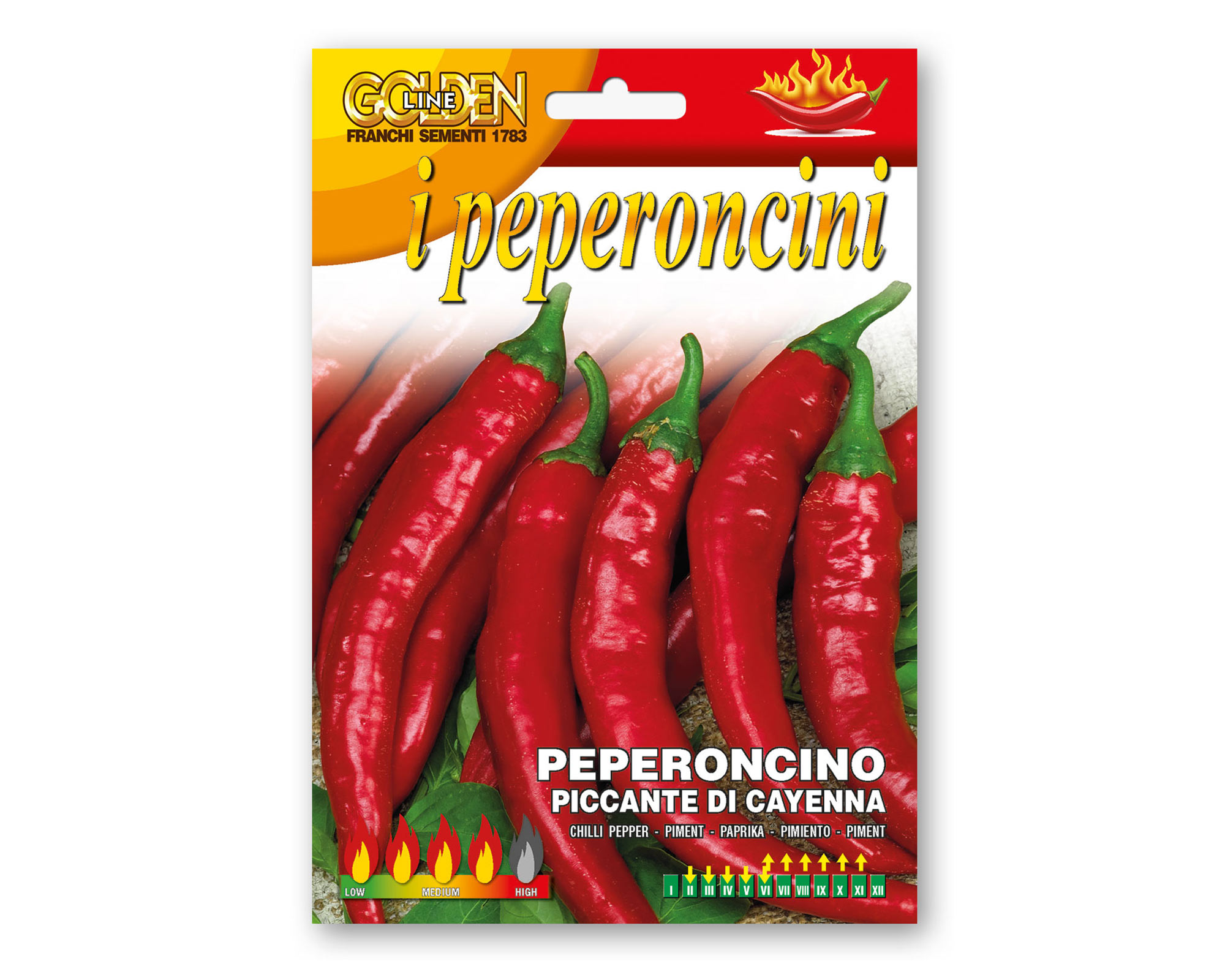 Semi di Peperoncino Piccante Cayenna - Franchi sementi