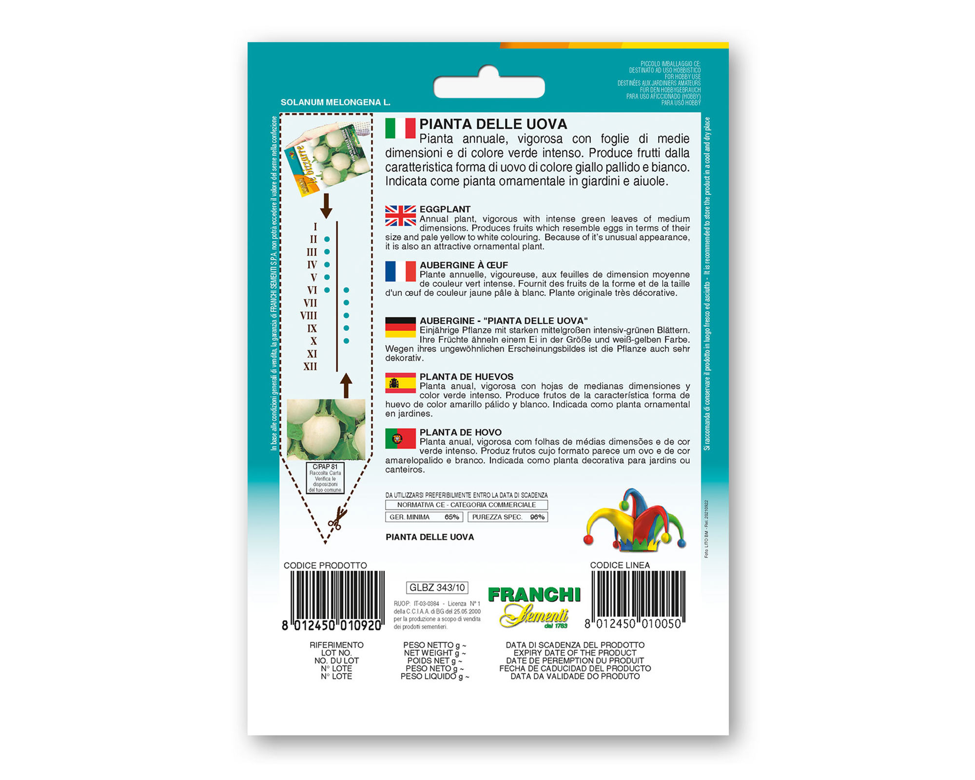 Semi di Panta delle uova - Franchi sementi - immagine 2