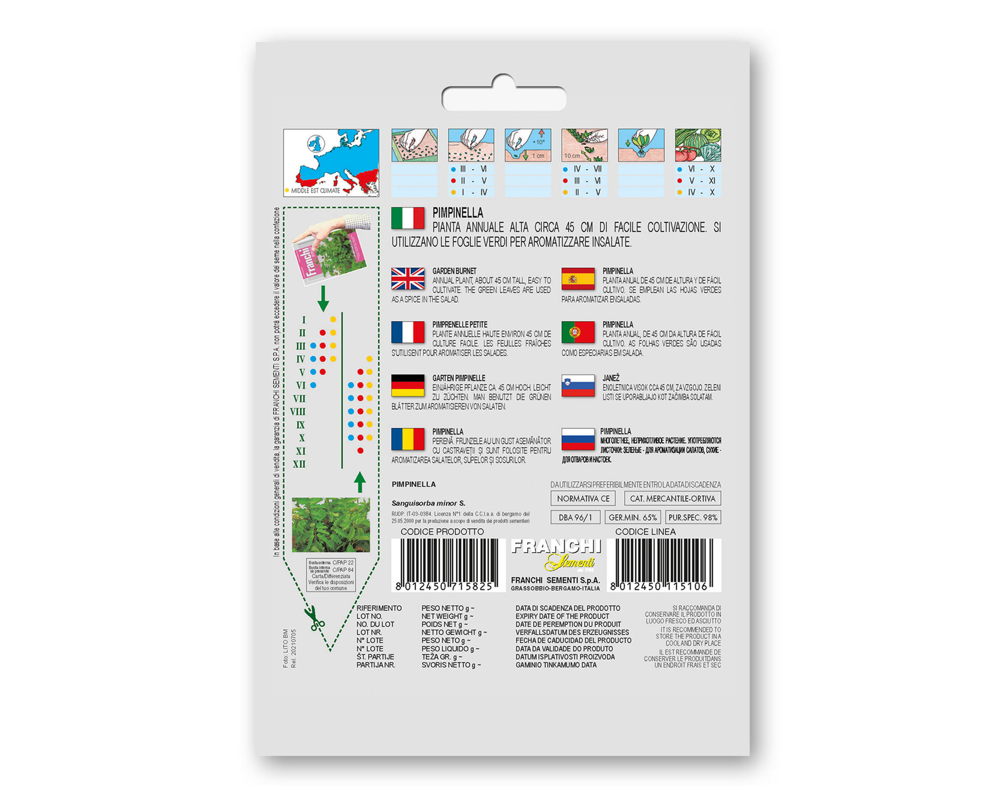 Semi di Pimpinella - Franchi sementi - immagine 2