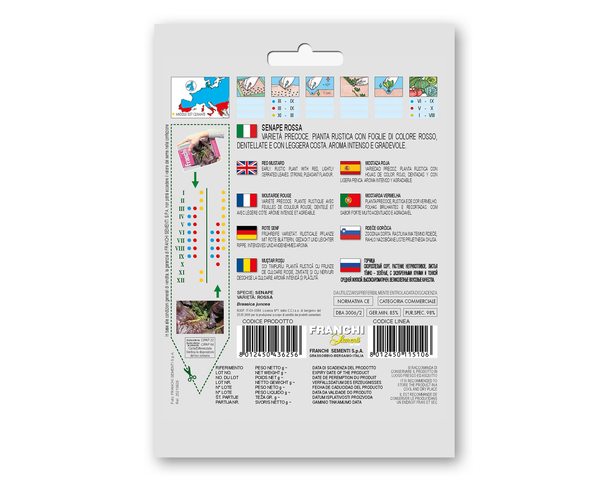 Semi di Senape Rosa - Franchi sementi - immagine 2