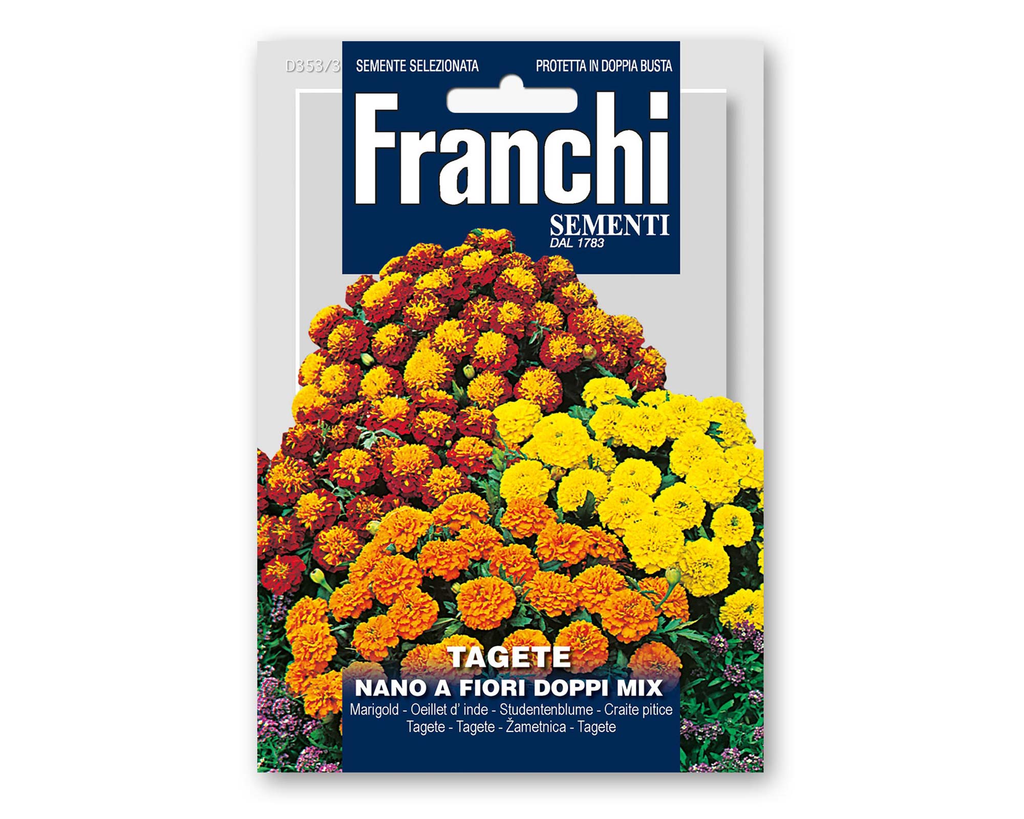Mix Semi di Tagete Nano a Fiori Doppi - Franchi sementi