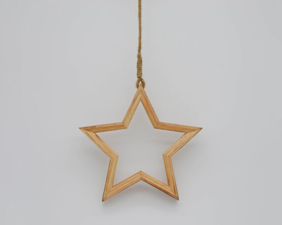Decorazione da appendere in legno a forma di Stella