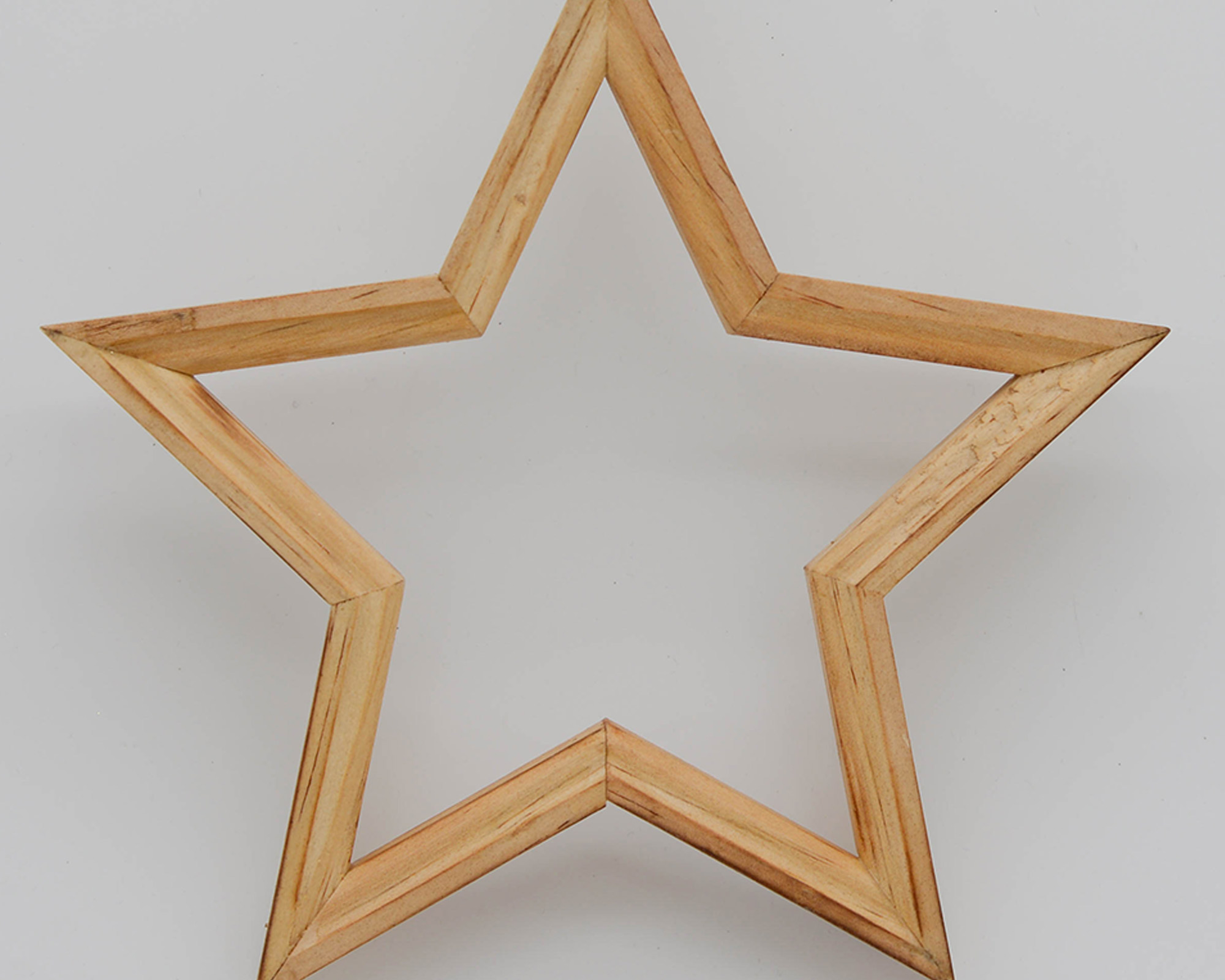 Decorazione da appendere in legno a forma di Stella - immagine 2