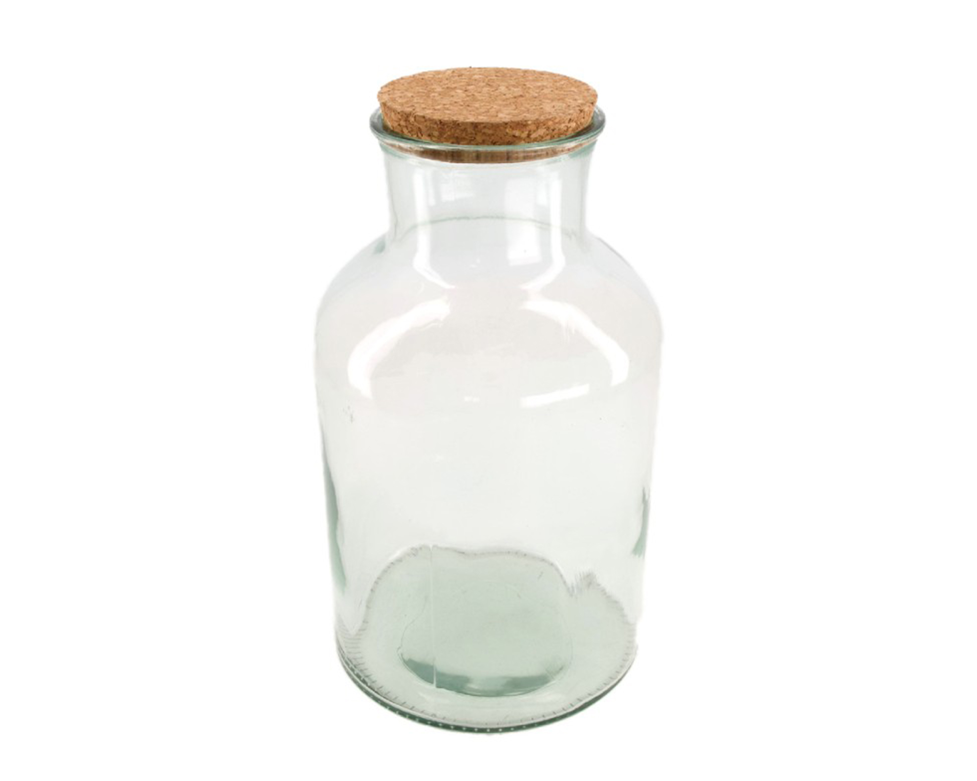 Bottiglia In Vetro Trasparente Con Tappo Di Sughero - Dijk