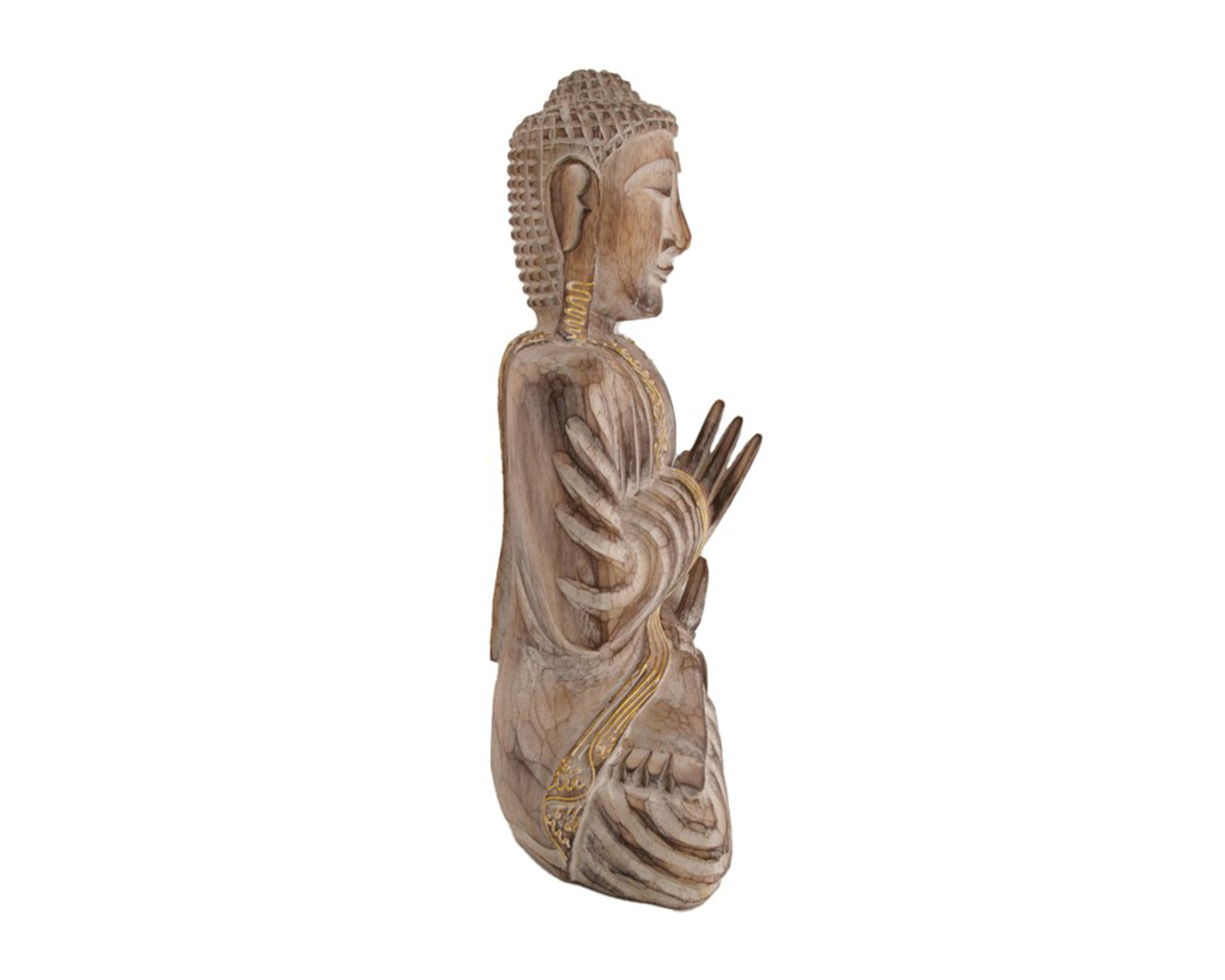 Statua Buddha In Legno Medium - Dijk - immagine 2