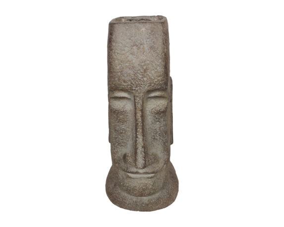 Portavaso Testa Moai In Magnesio Grigio – Dijk