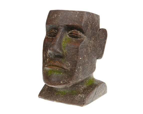 Portavaso Testa Moai In Magnesio Grigio – Dijk