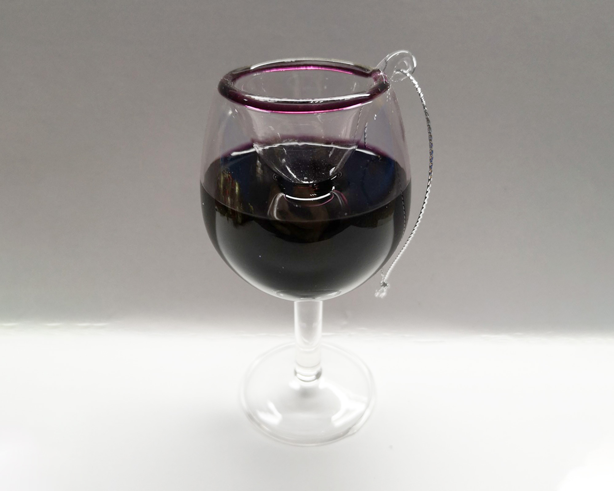 Decorazioni Da Appendere Calice Di Vino Rosso In Vetro