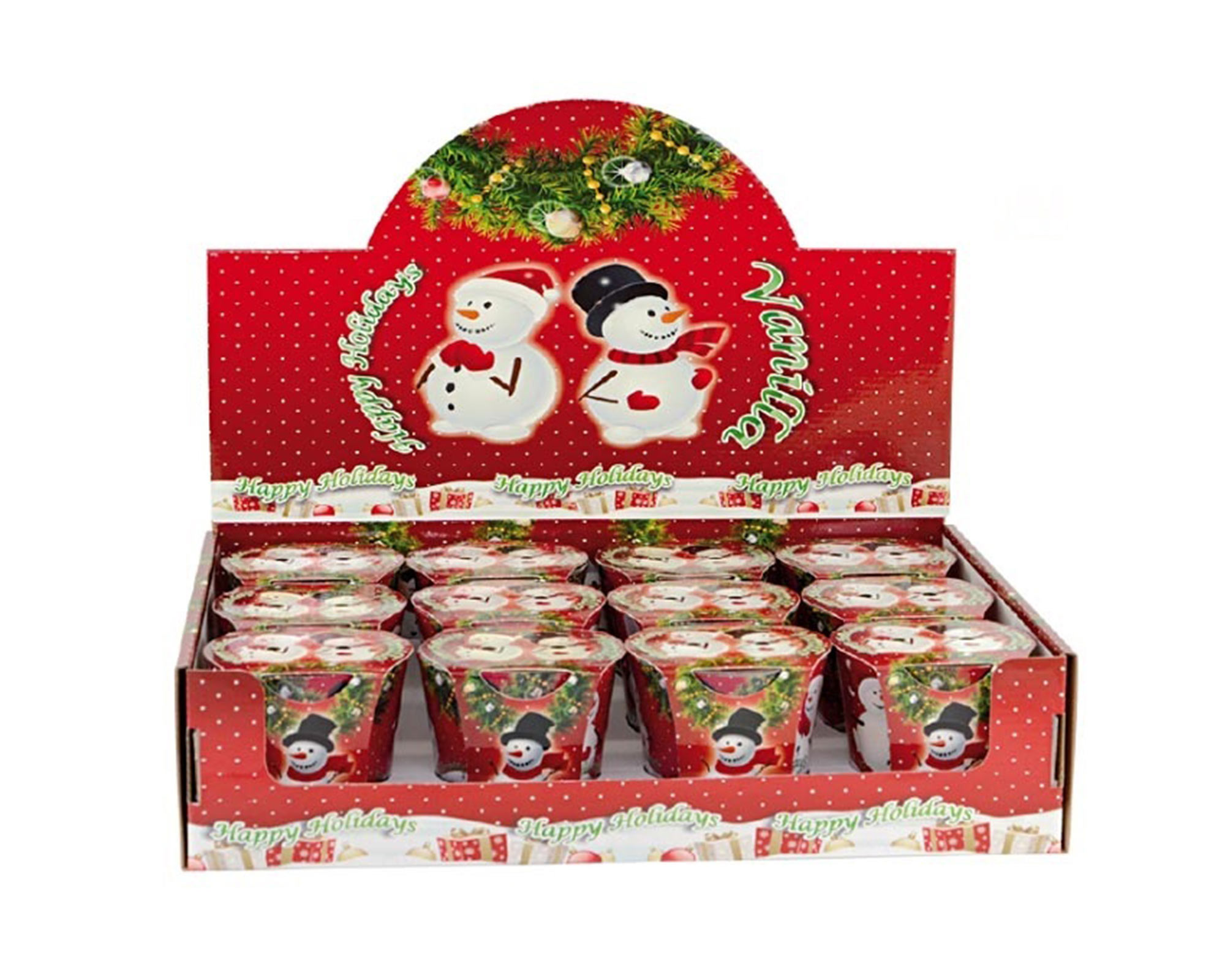 Decorazione Natalizia Candela Profumata Al Gusto Di Vaniglia - immagine 3