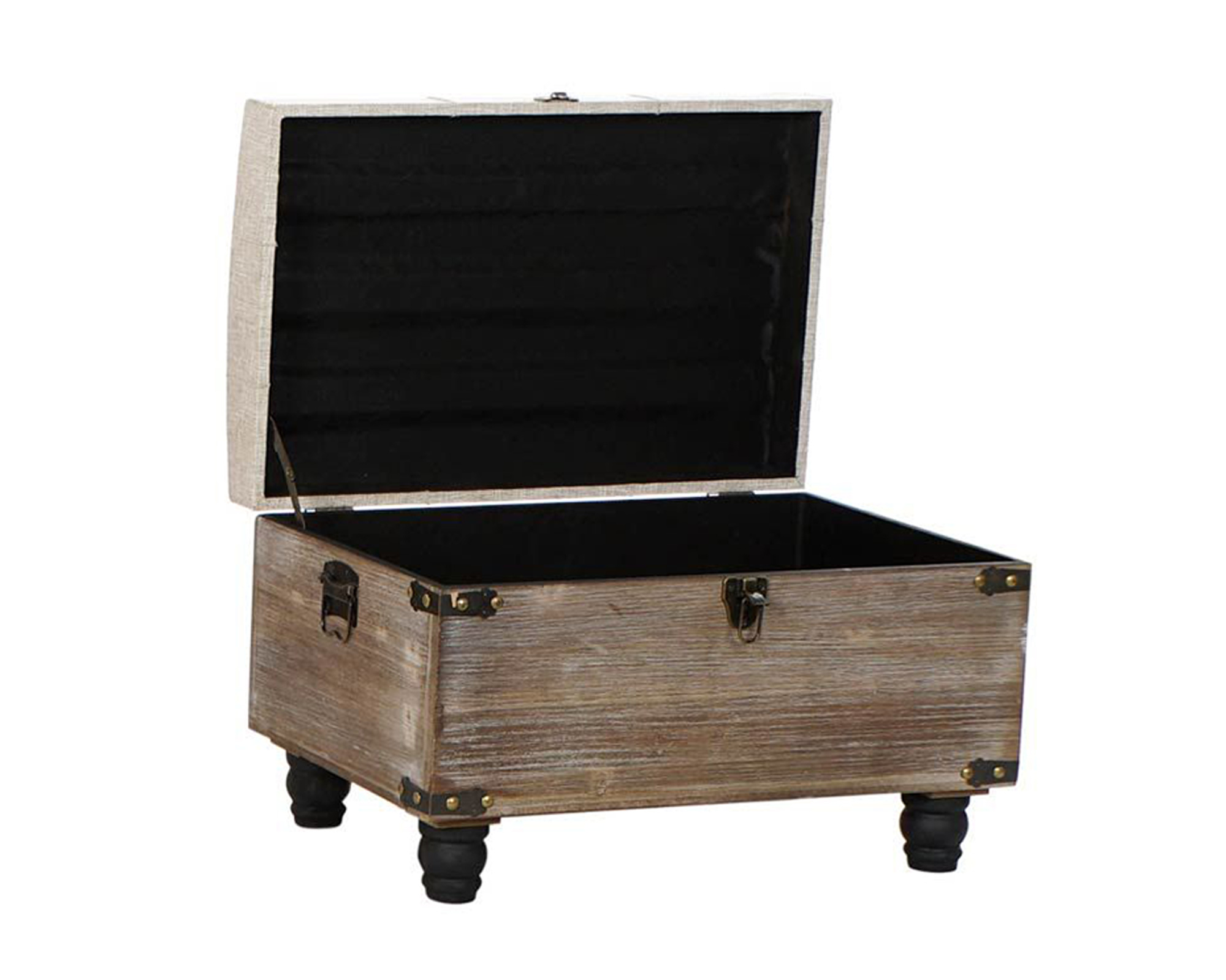 Cassapanca In Legno E Poliestere Medium - Item - immagine 2