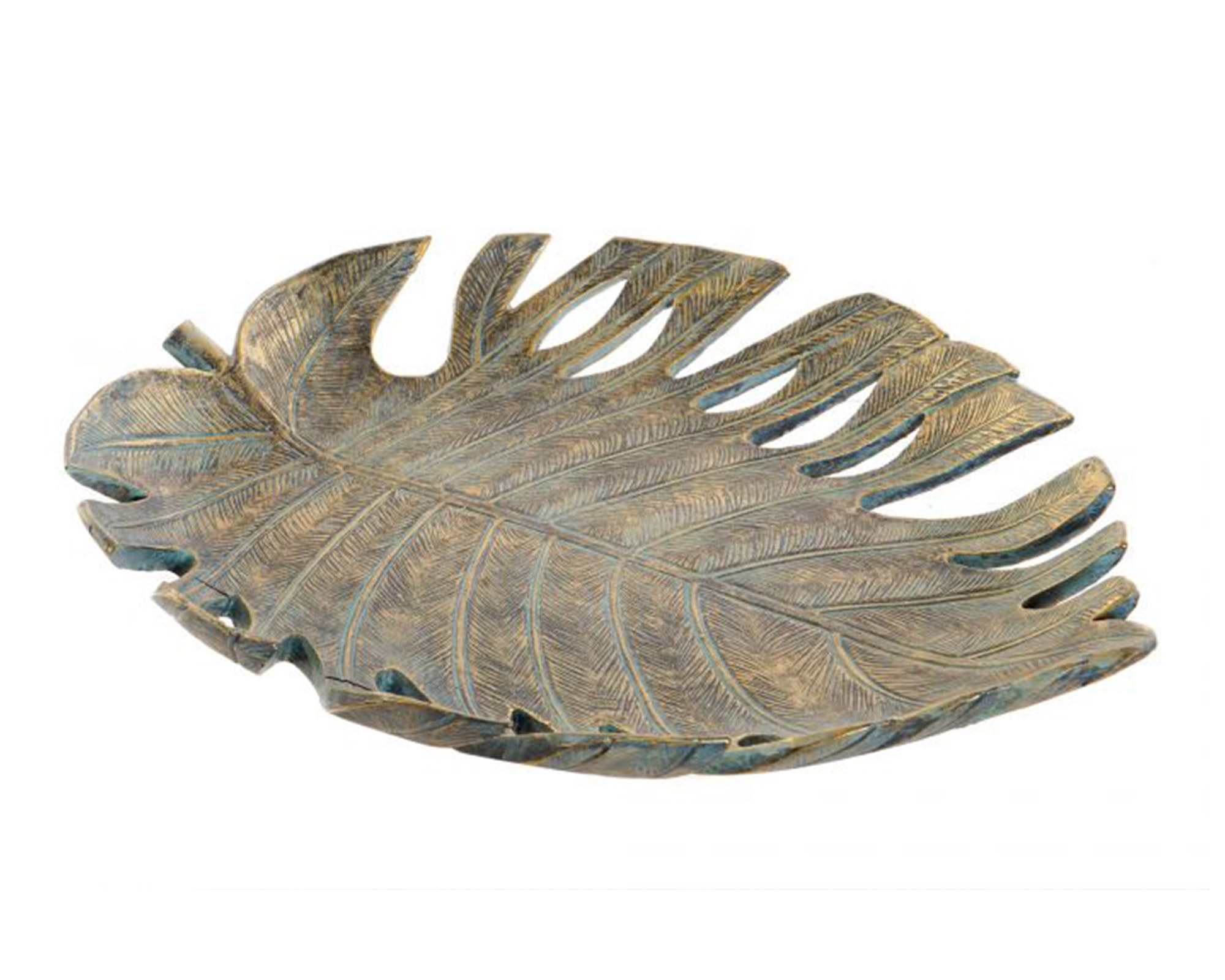 Vassoio Centro Tavola In Resina A Forma Di Foglia - Item