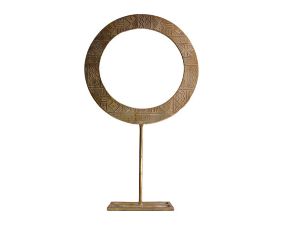 Decorazione In Metallo Con Cerchio Di Colore Oro Sbiancato – Dijk