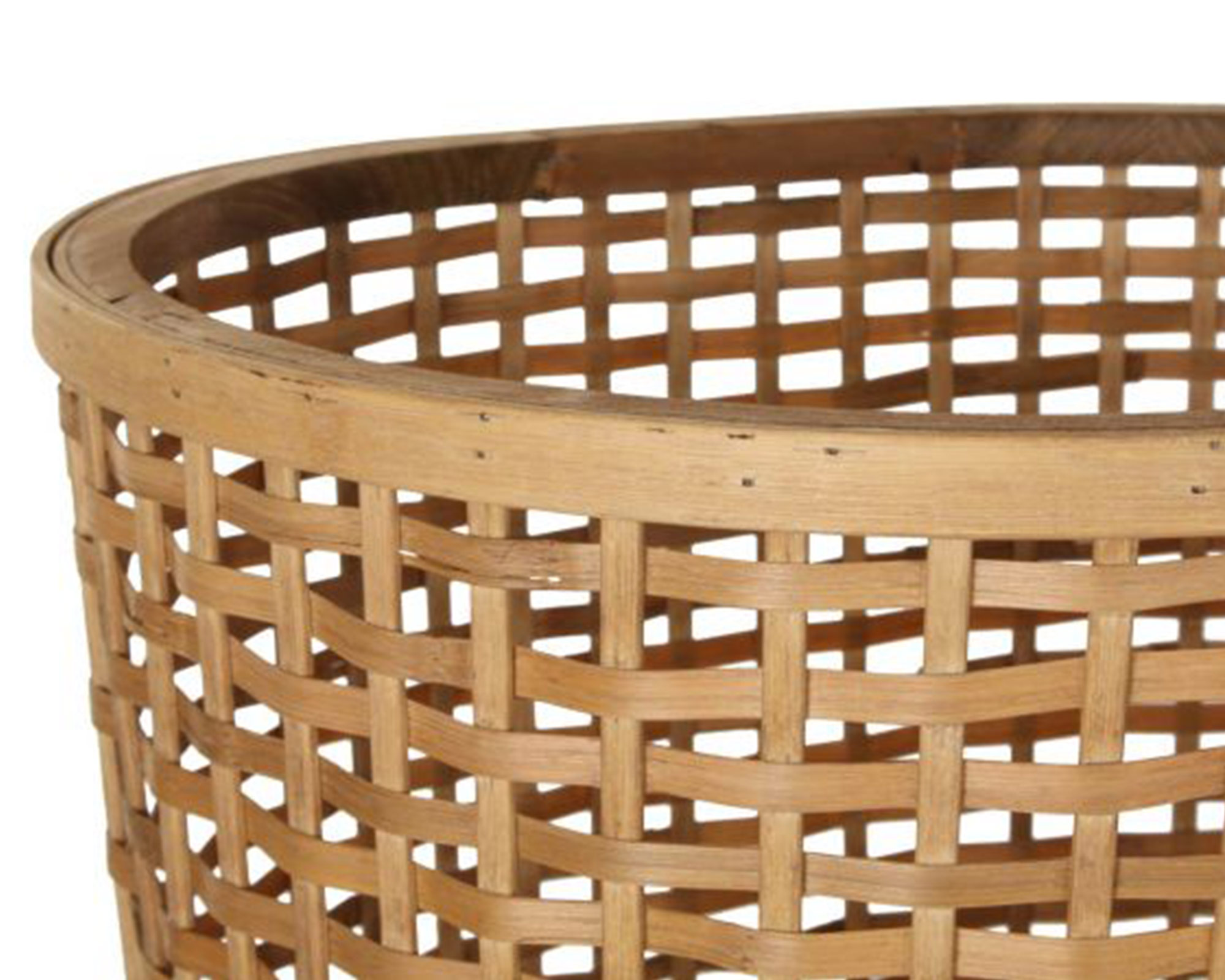 Cesta Marrone Small 30x22h in Bamboo - Item - immagine 3