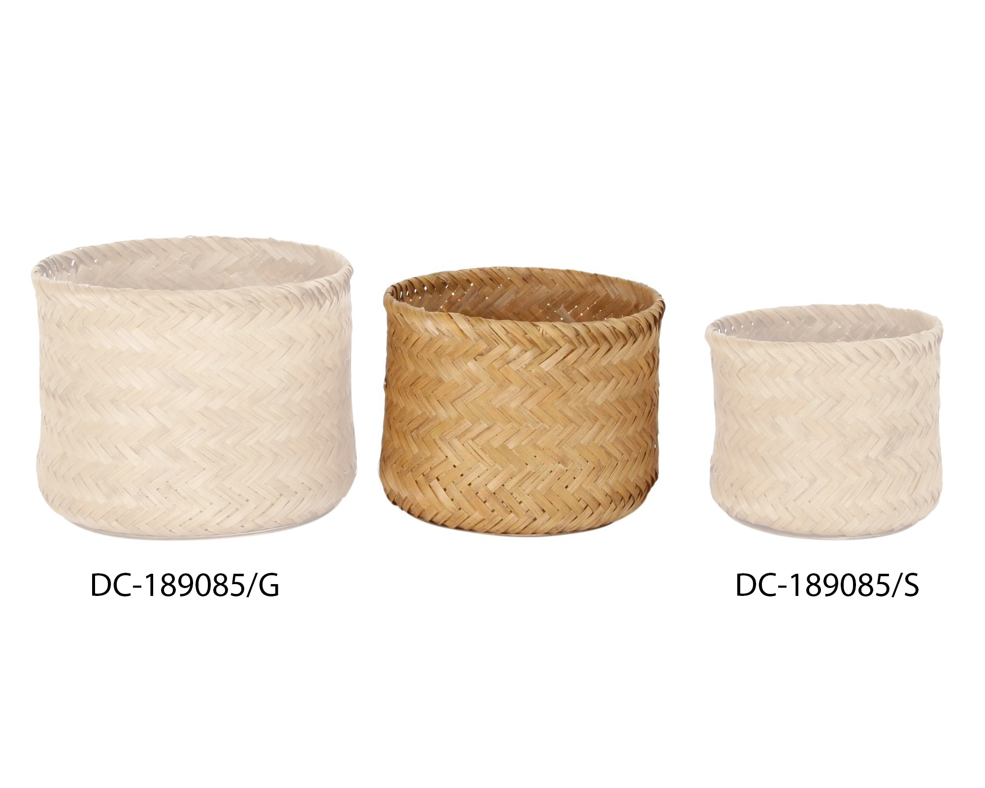 Cesta in Bamboo Marrone Medium - Item - immagine 2