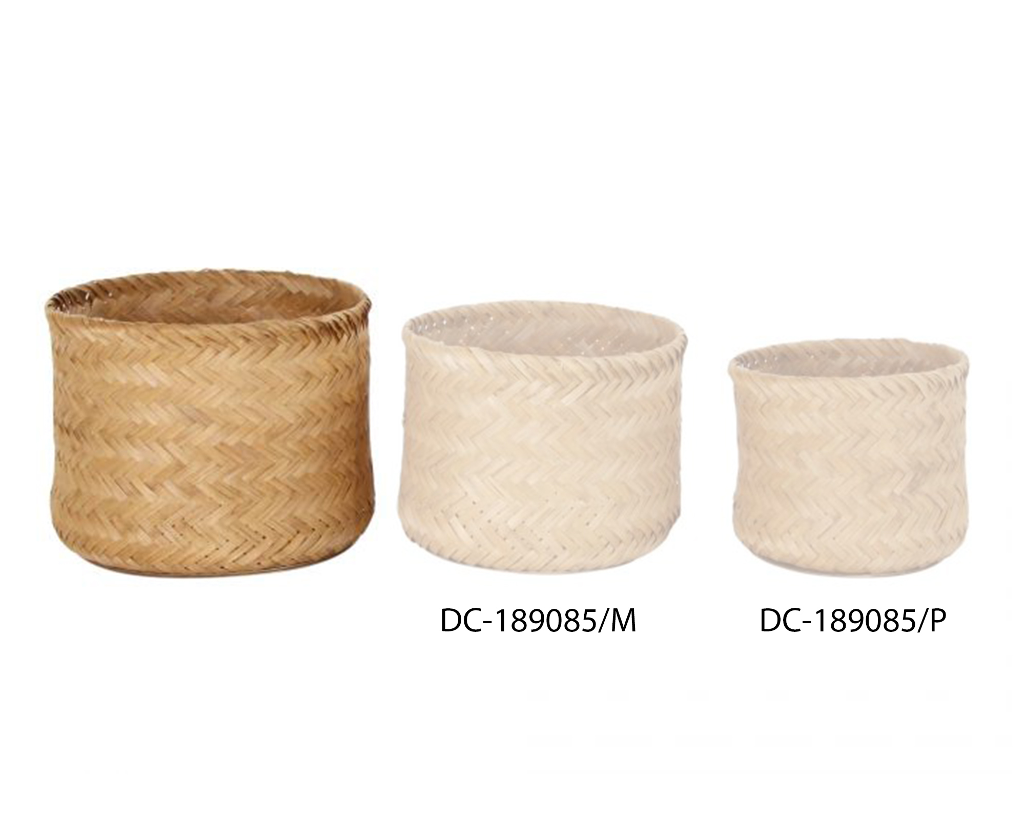 Cesta Marrone Large D34 in Bamboo - Item - immagine 2