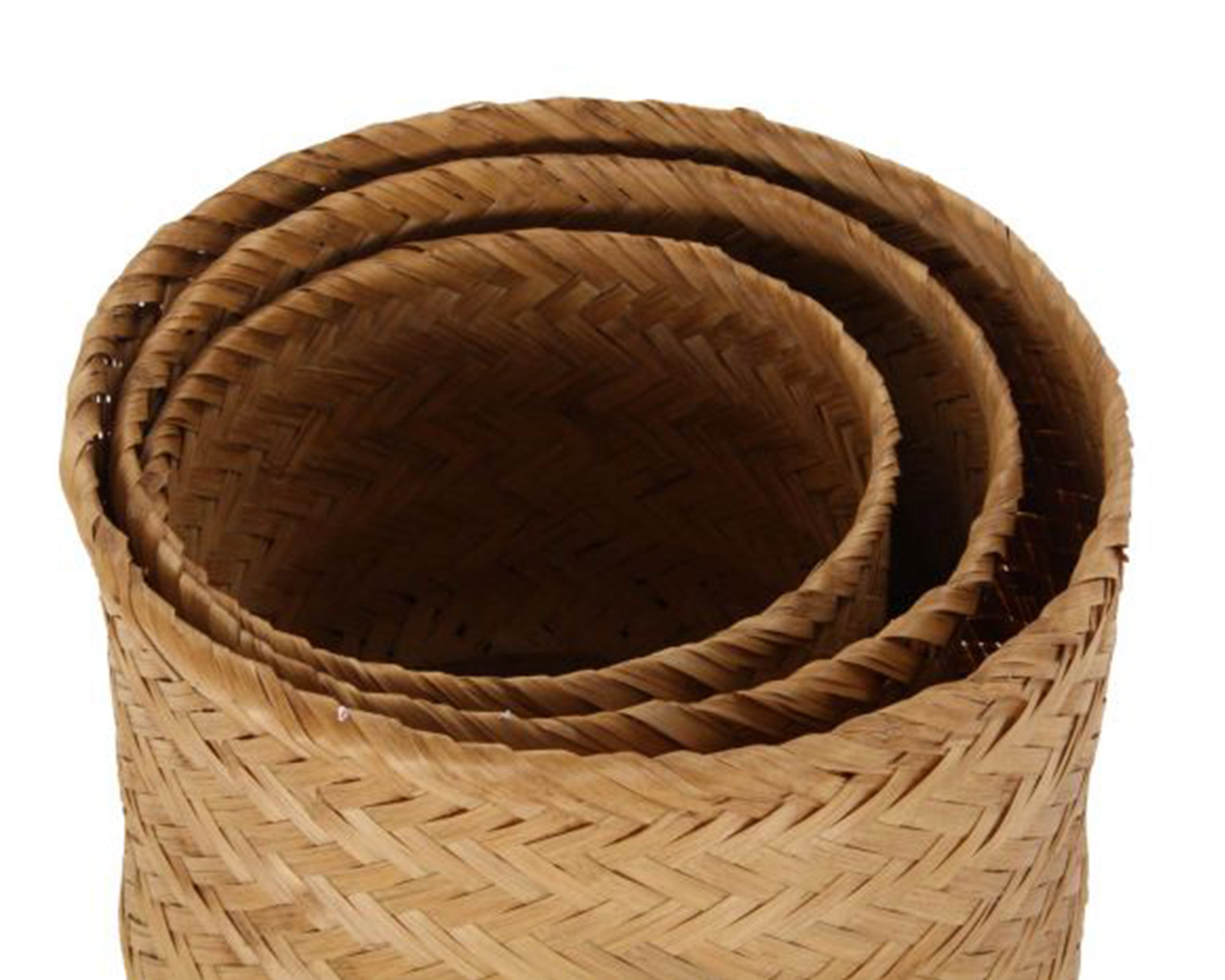 Cesta Marrone Large D34 in Bamboo - Item - immagine 5