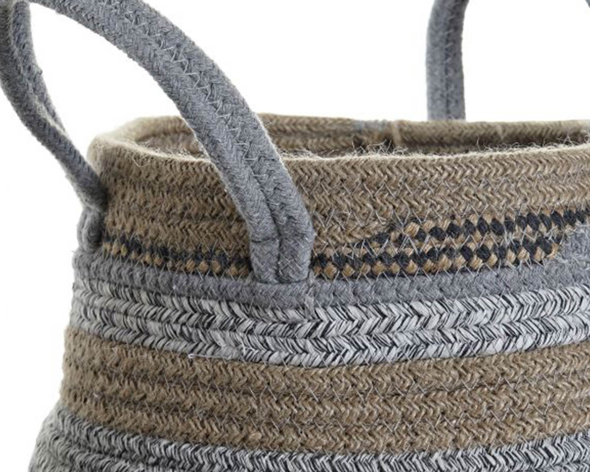 Cesta Junta Large D37 in Cotone e Iuta - Item - immagine 4