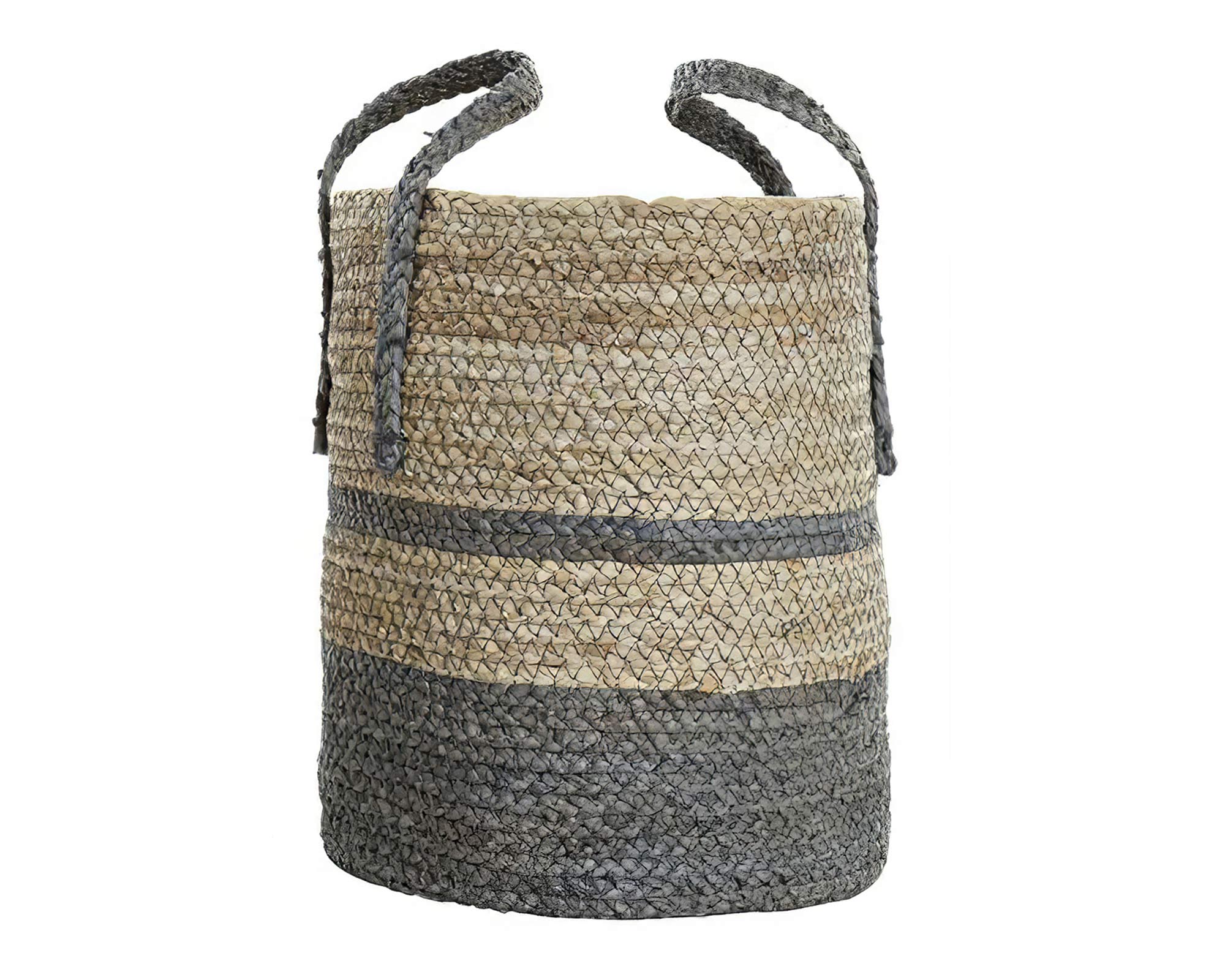 Cesta in Fibra di Mais con Manici Grigio Large - Item