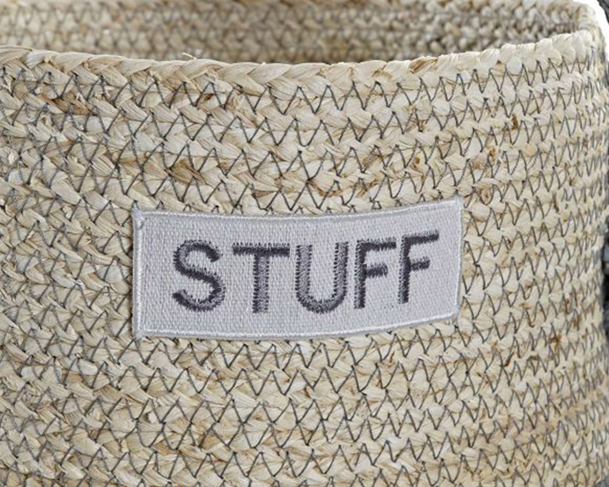 Cesta in Fibra di Mais con Manici Grigio Large - Item - immagine 4