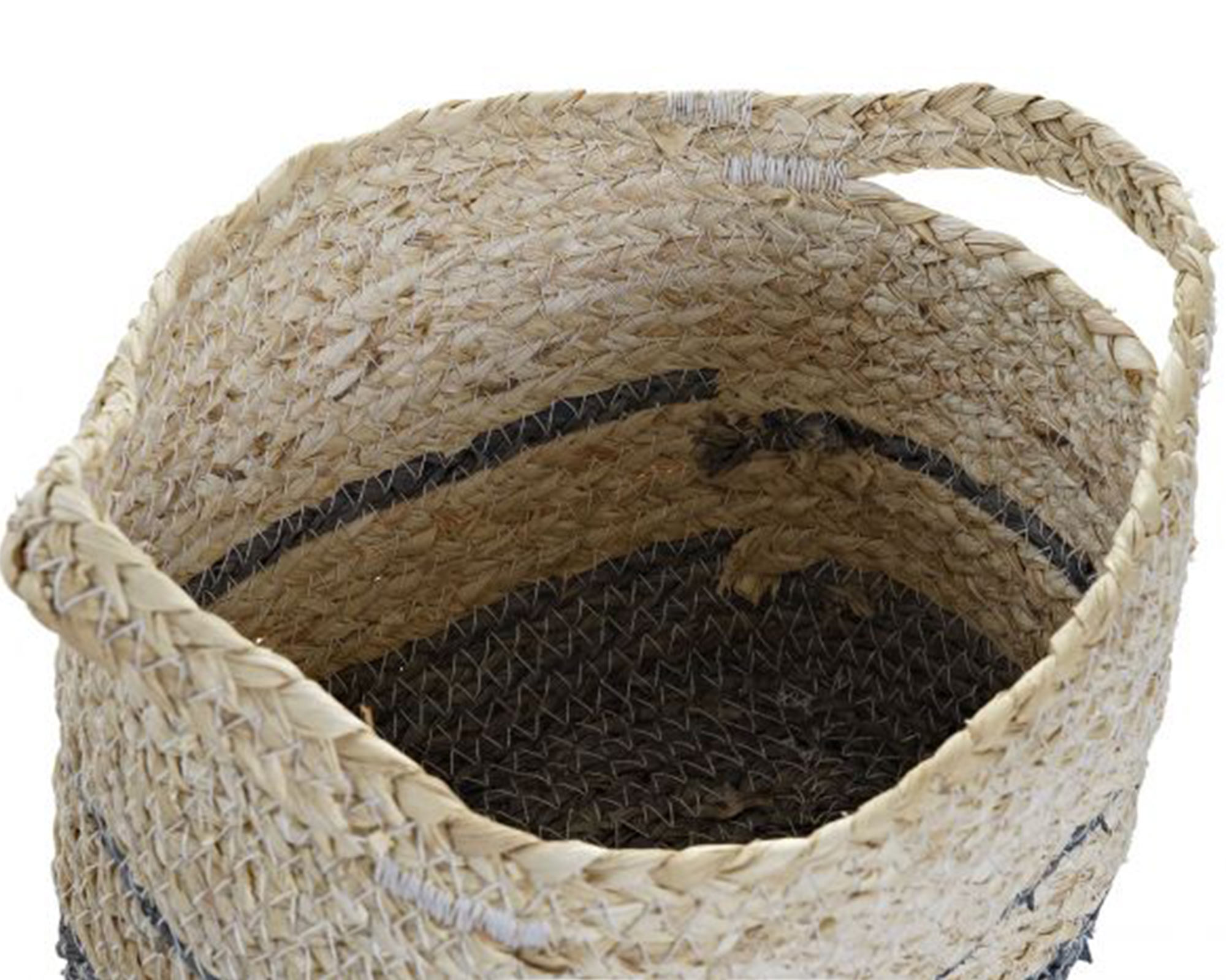 Cesta in Fibra di Mais con Manici Grigio Medium - Item - immagine 3