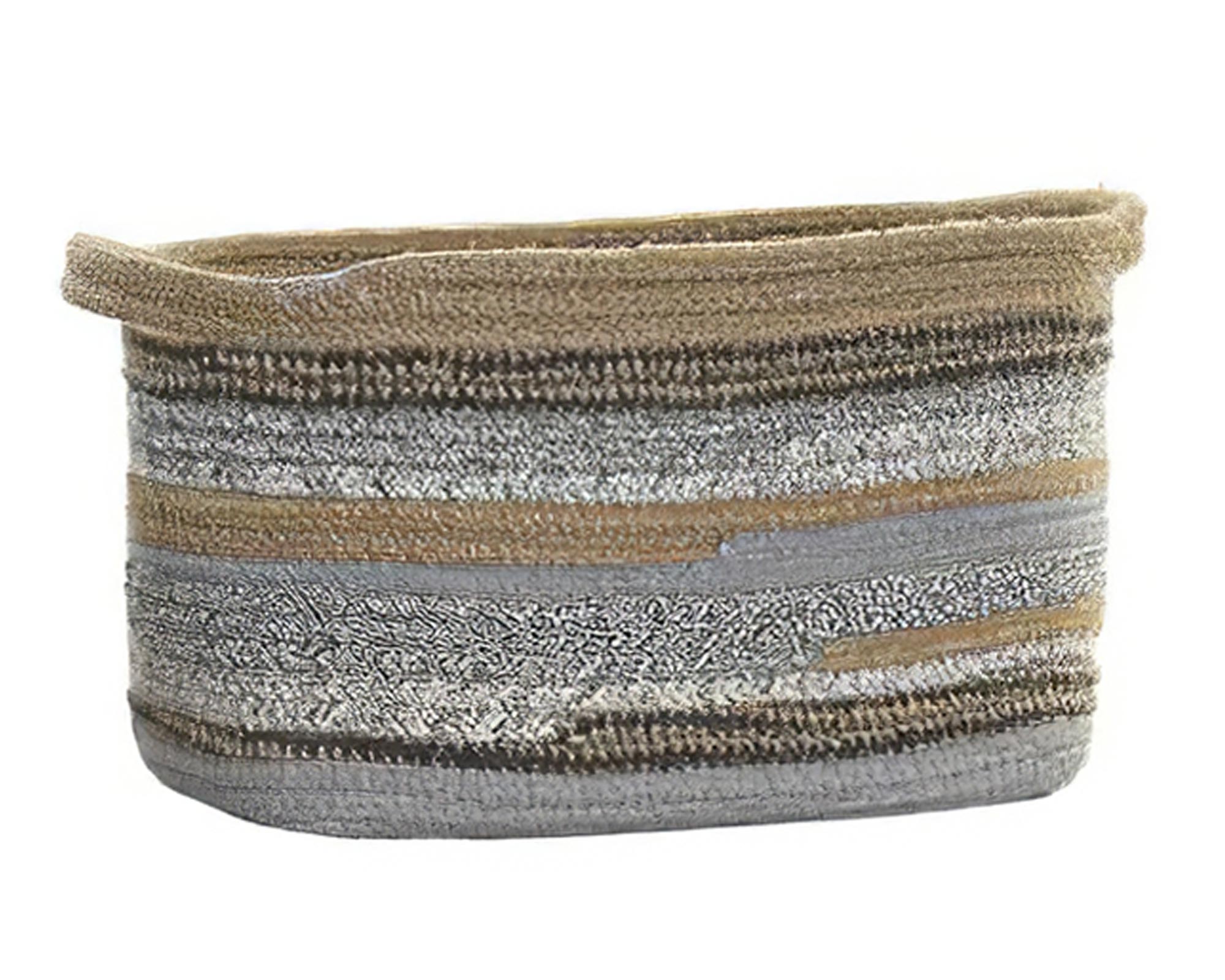 Cesta Junta Medium 34x22h in Cotone e Iuta - Item