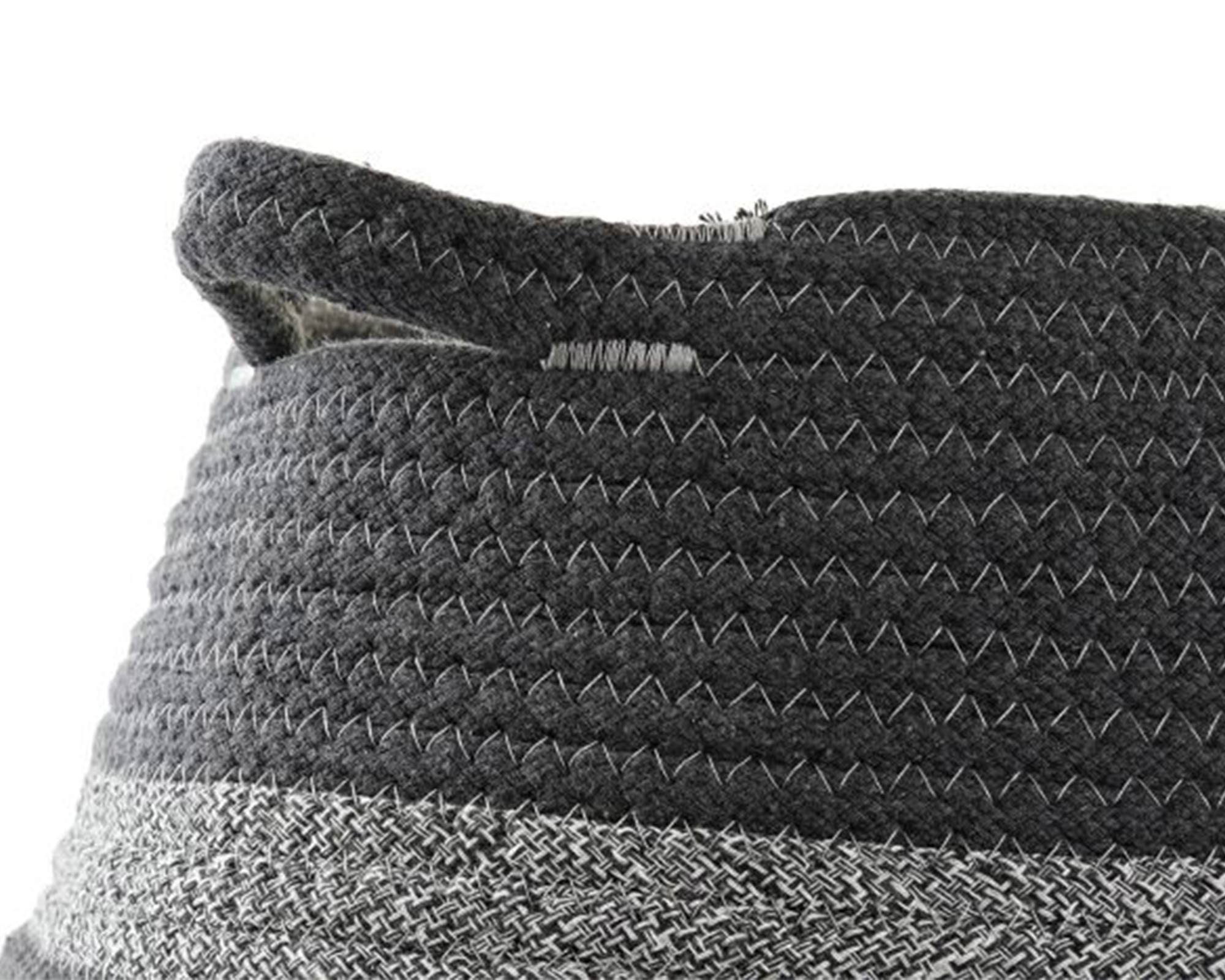 Cesta in Cotone con Manici Grigio Large - Item - immagine 4