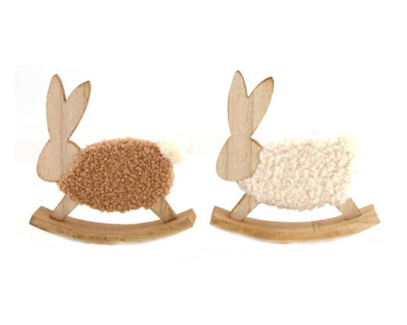 Coniglio Di Legno Con Tessuto – Dijk