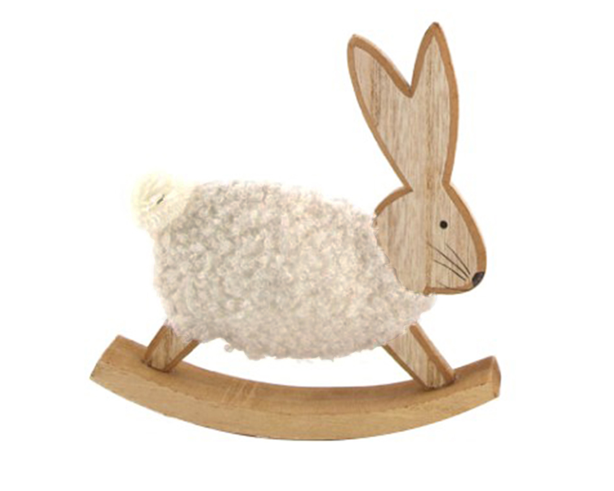 Coniglio Di Legno Con Tessuto - Dijk - immagine 7