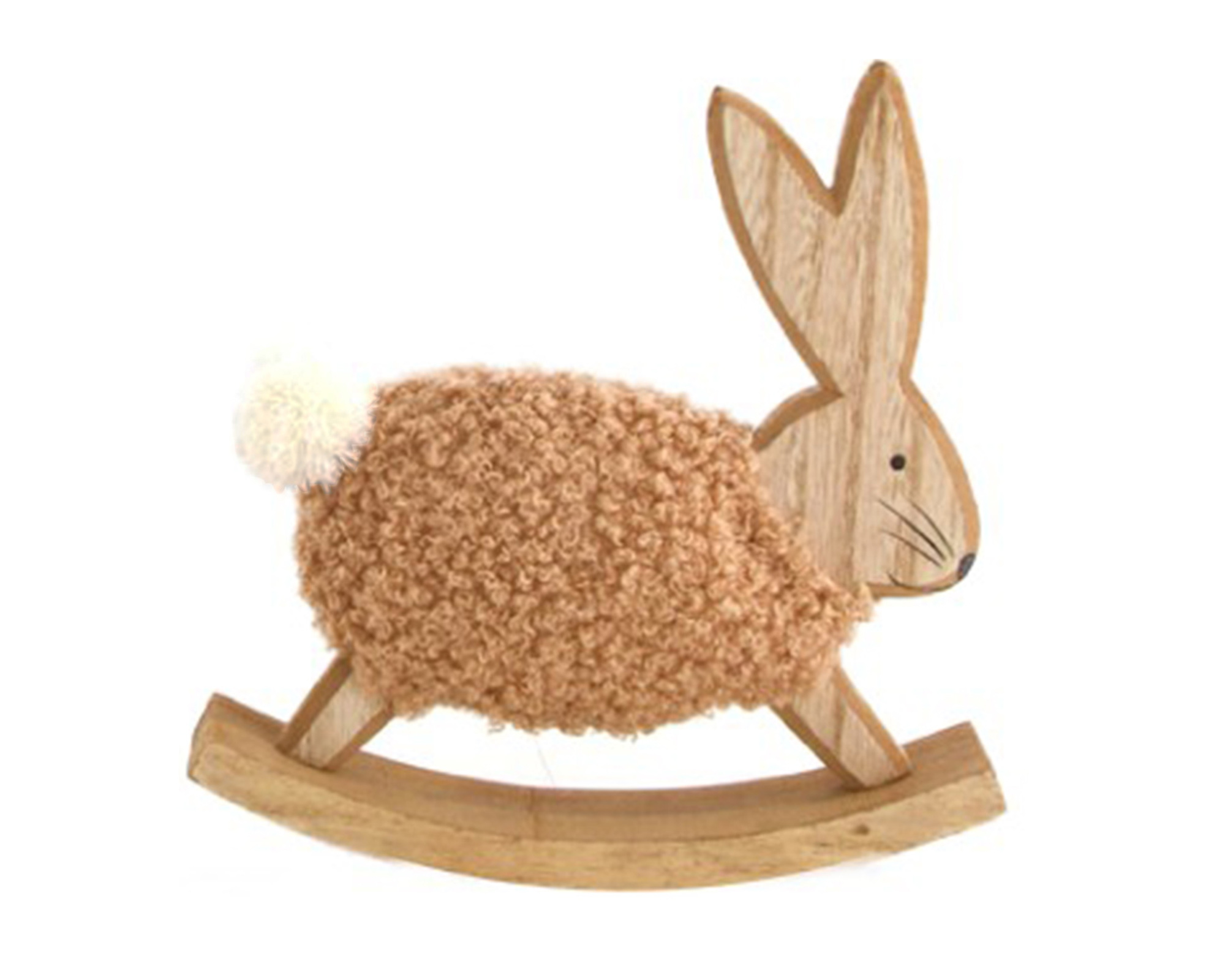 Coniglio Di Legno Con Tessuto - Dijk - immagine 9