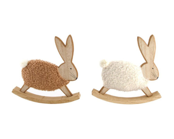 Coniglio Di Legno Con Tessuto – Dijk