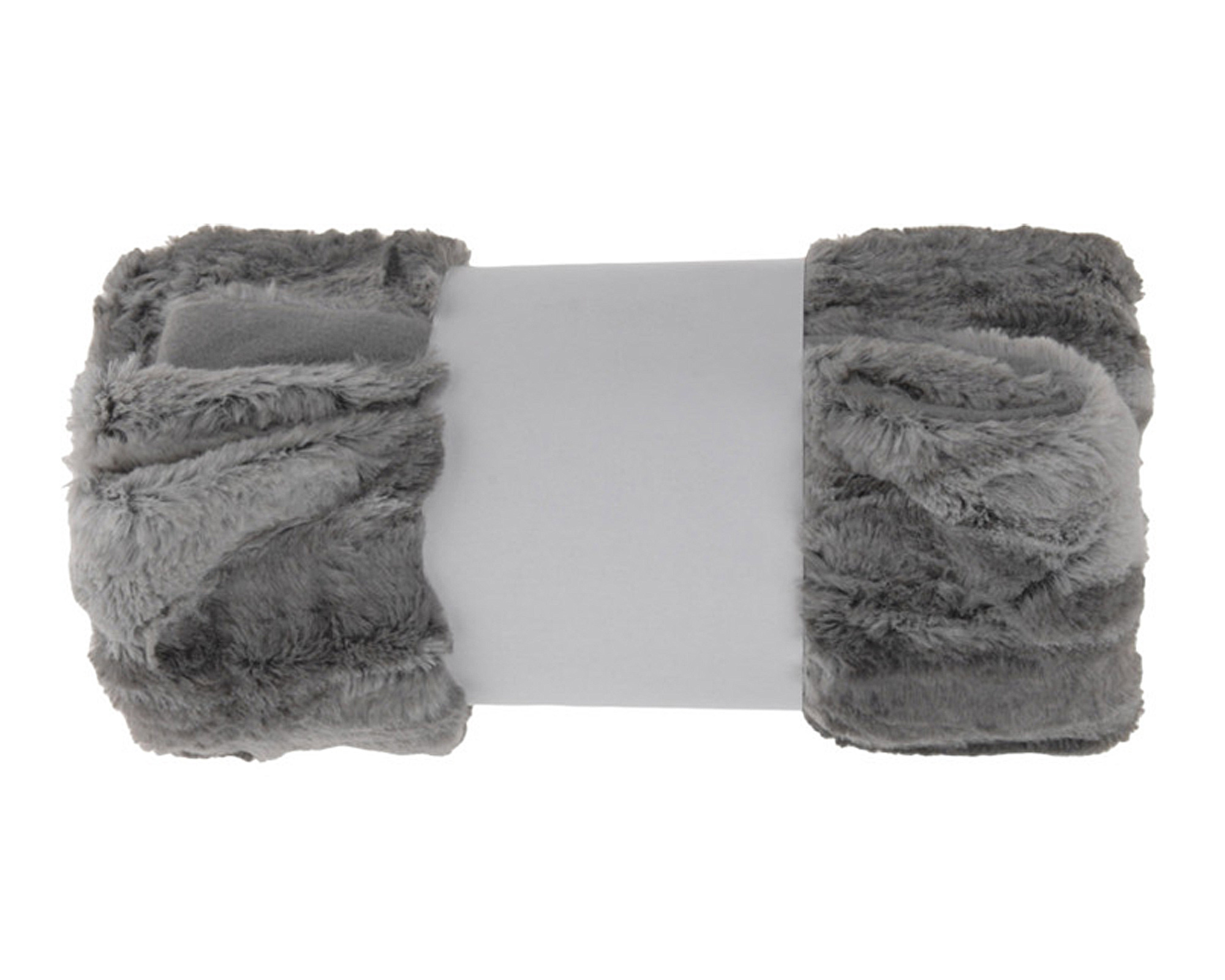 Coperta Plaid Invernale Grigia In Poliestere - Koopman - immagine 2