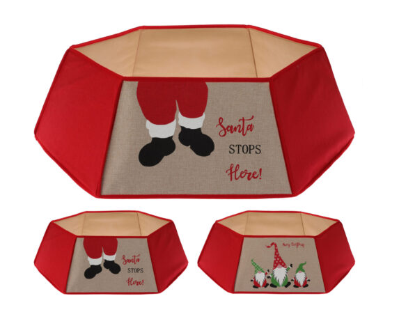 Addobbo Albero Copribase Esagonale Natalizio