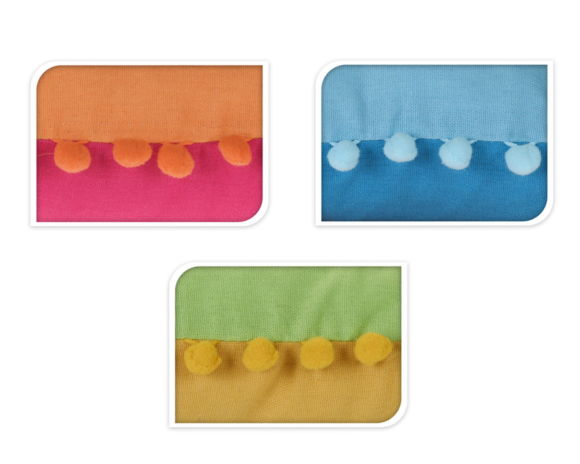 Cuscino In Lino Con Pompom - Koopman - immagine 2