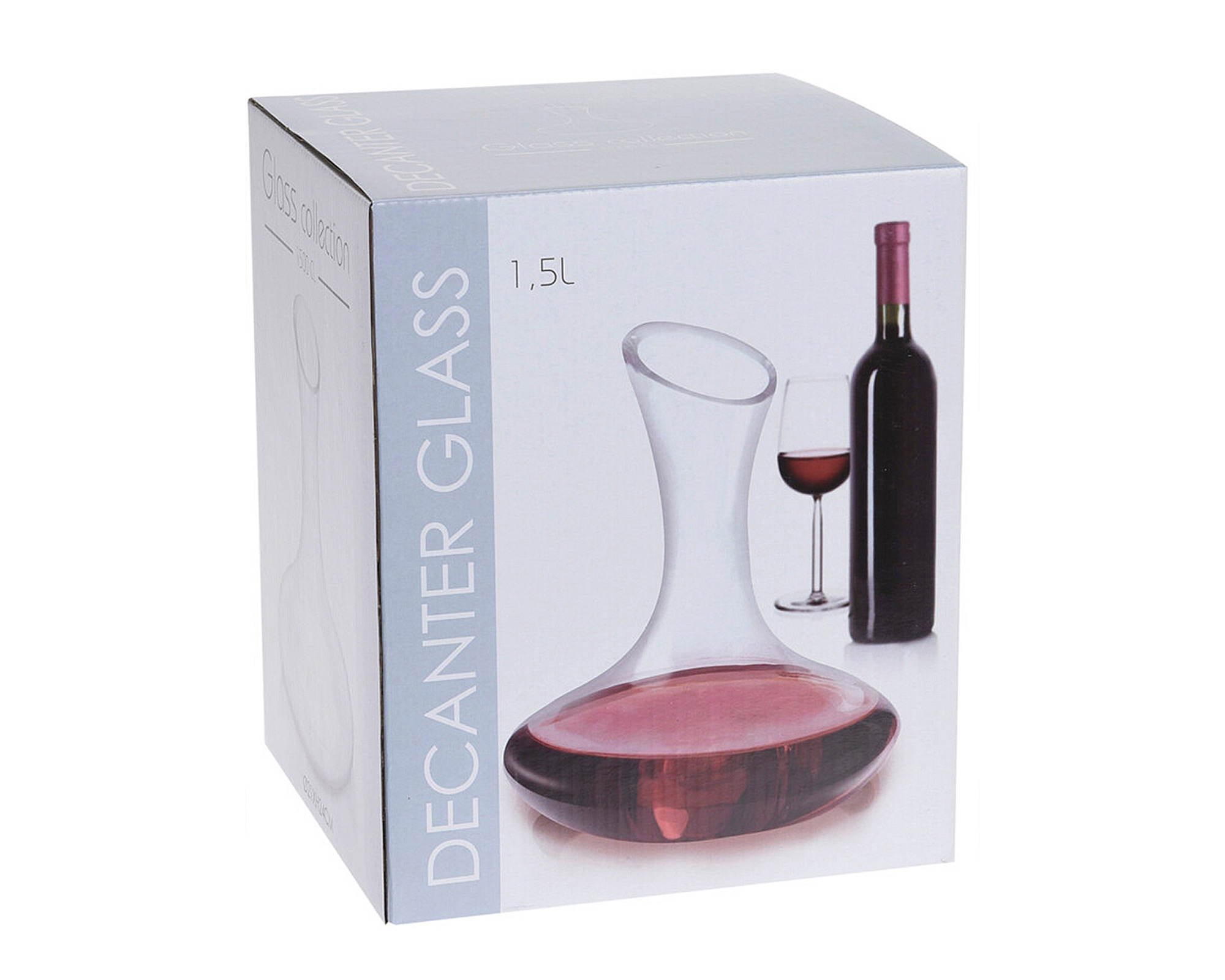 Decanter Brocca In Vetro Per Vino - Koopman - immagine 3