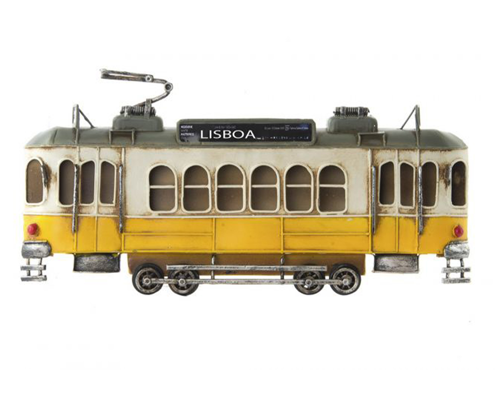 Decorazione da Parete a Forma di Tram in Metallo - Item