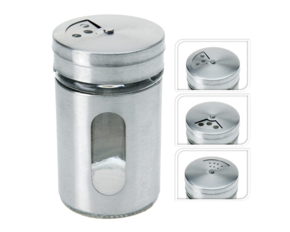 Dosatore Per Spezie In Vetro E Acciaio – Koopman