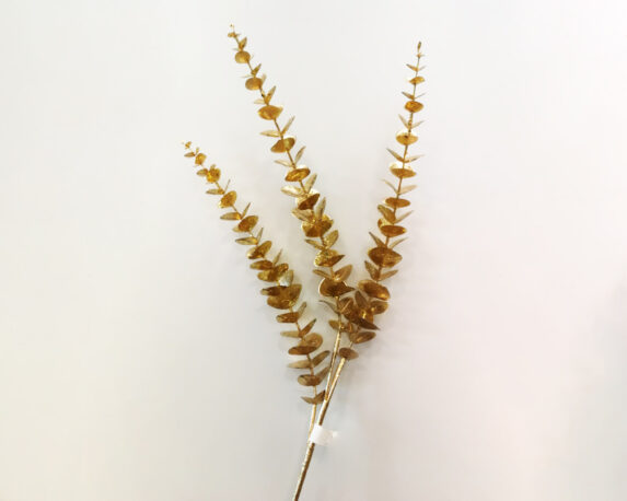 Ramo di Eucalipto Dorato Con Glitter