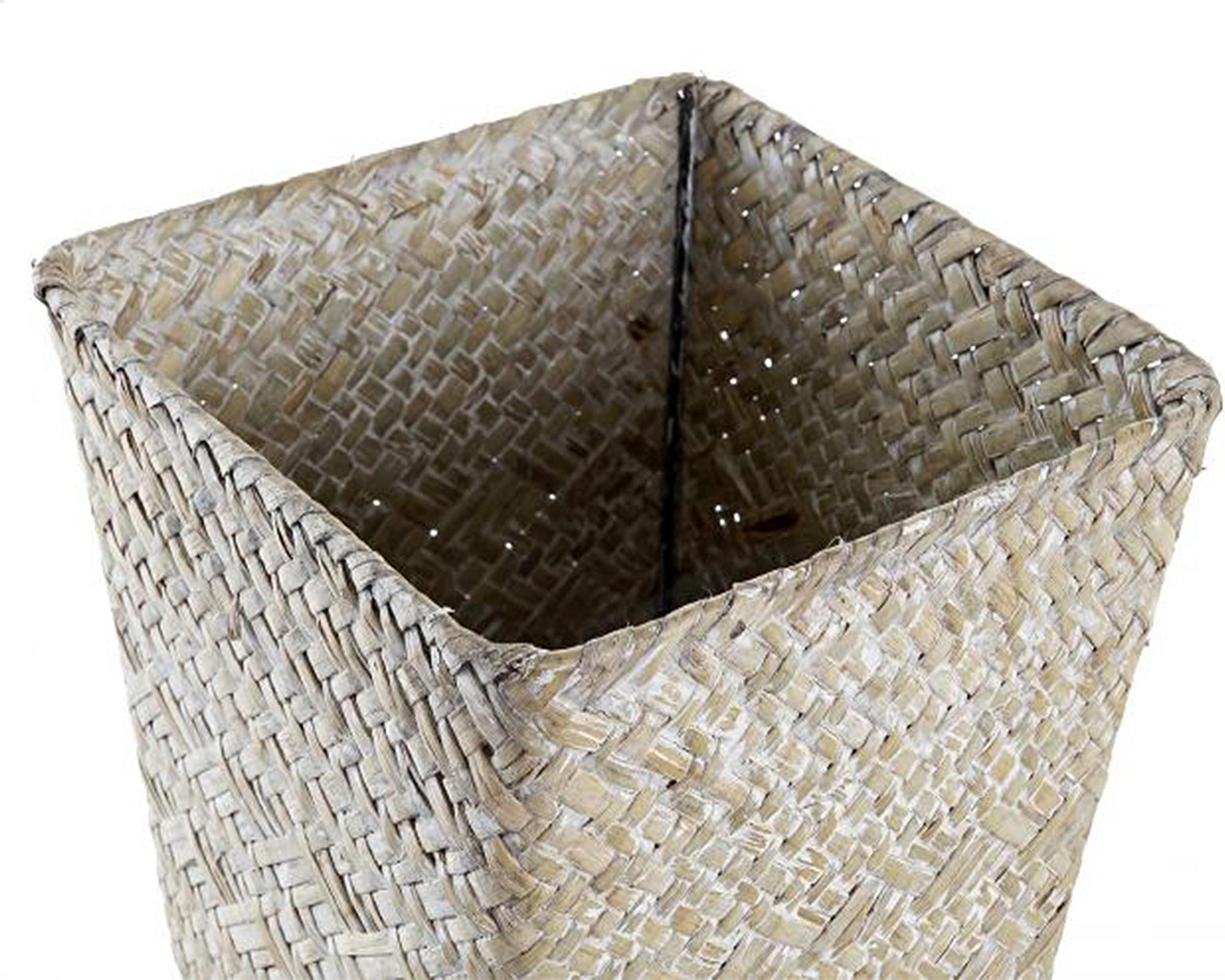 Fioriera in Fibra e Legno Marrone Large - Item - immagine 3