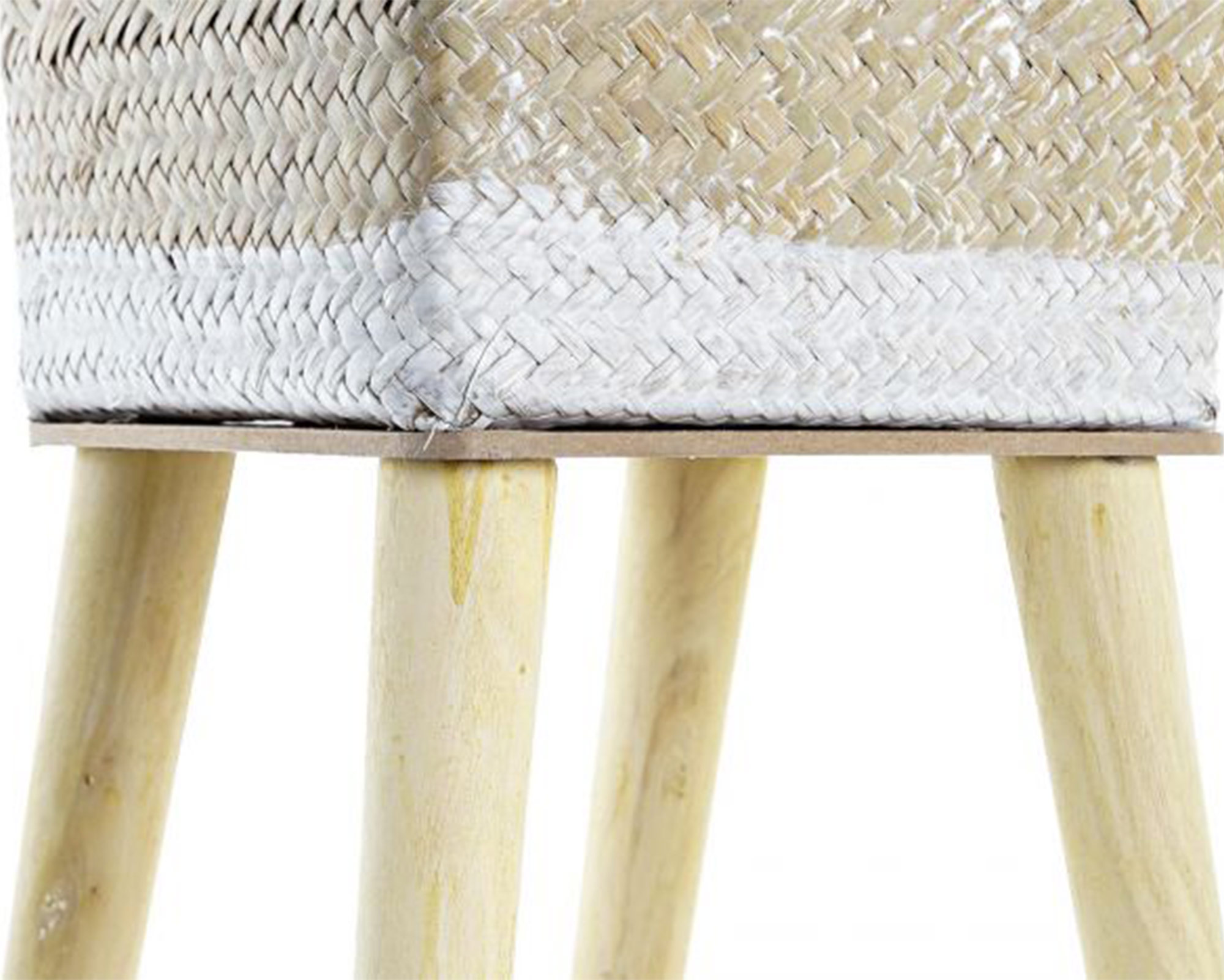 Fioriera in Fibra e Legno Marrone Large - Item - immagine 4