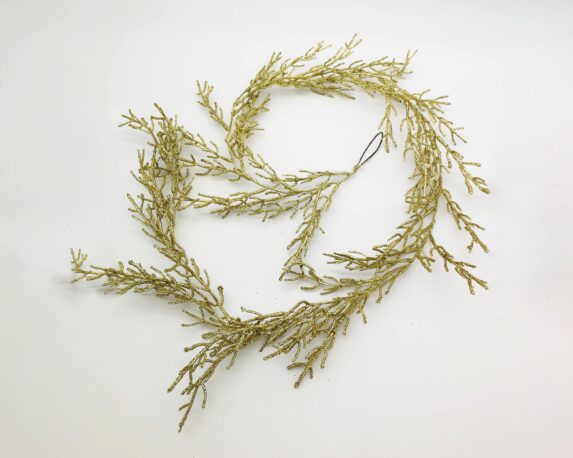 Ramo di Ghirlanda Dorata Con Glitter